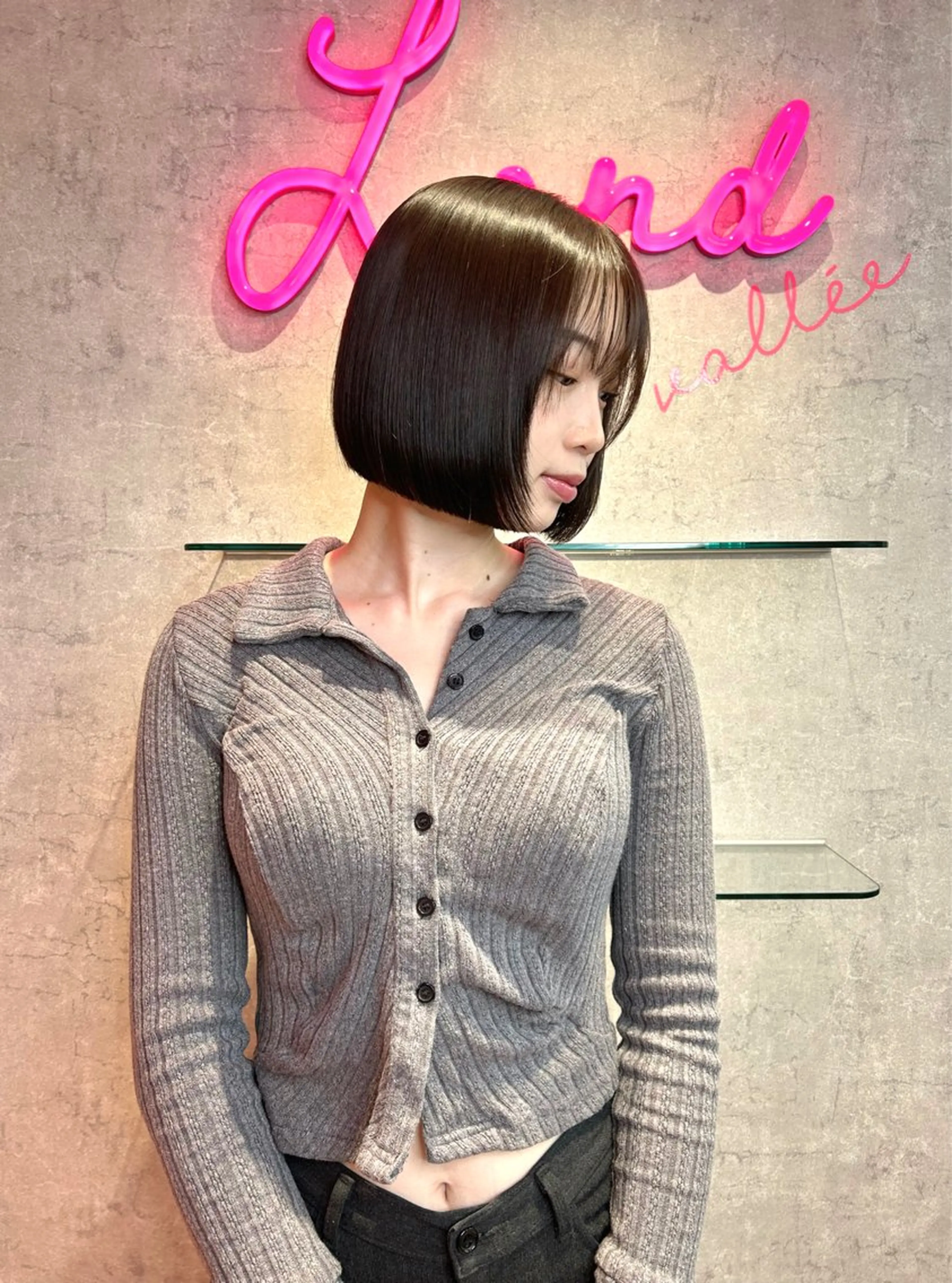 莉乃/縮毛矯正/髪質 改善/艶カラーのヘアスタイル