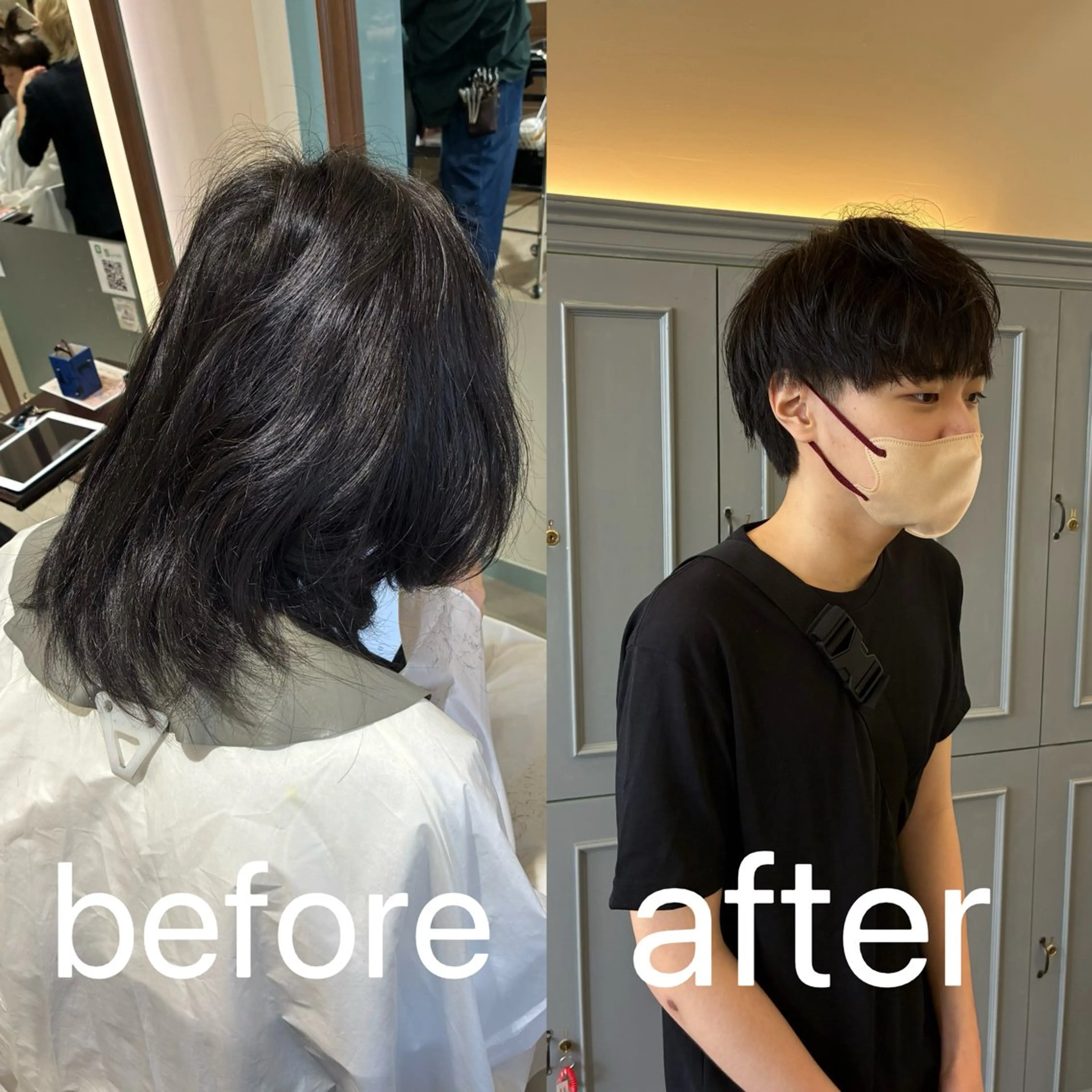 メンズ マッシュ ⭐️いおり⭐️ ✨透明感カラー✨のヘアスタイル