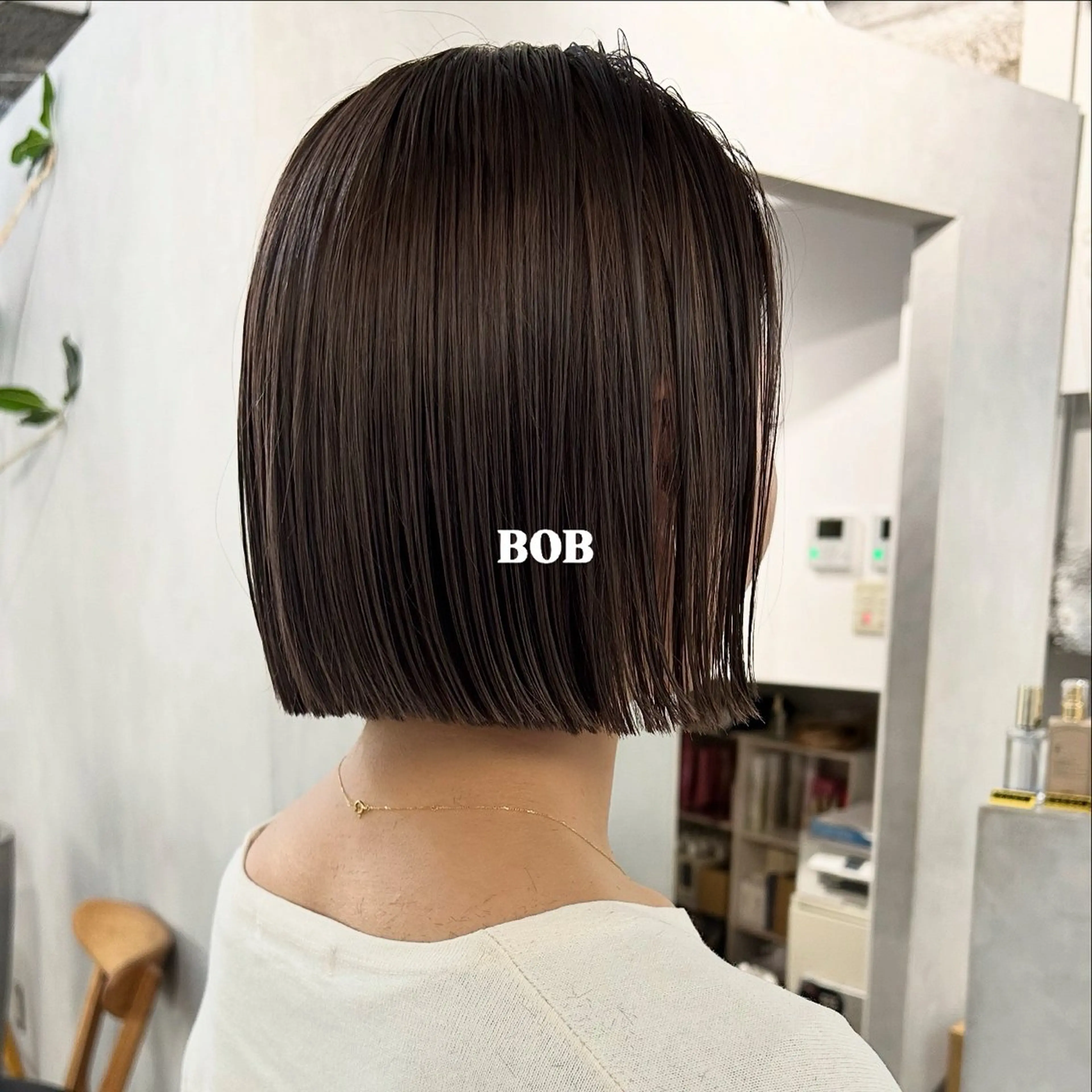ショート カラー カット ヘアカラー トリートメント 切りっぱなしBOB 職人💜Anzuのヘアスタイル