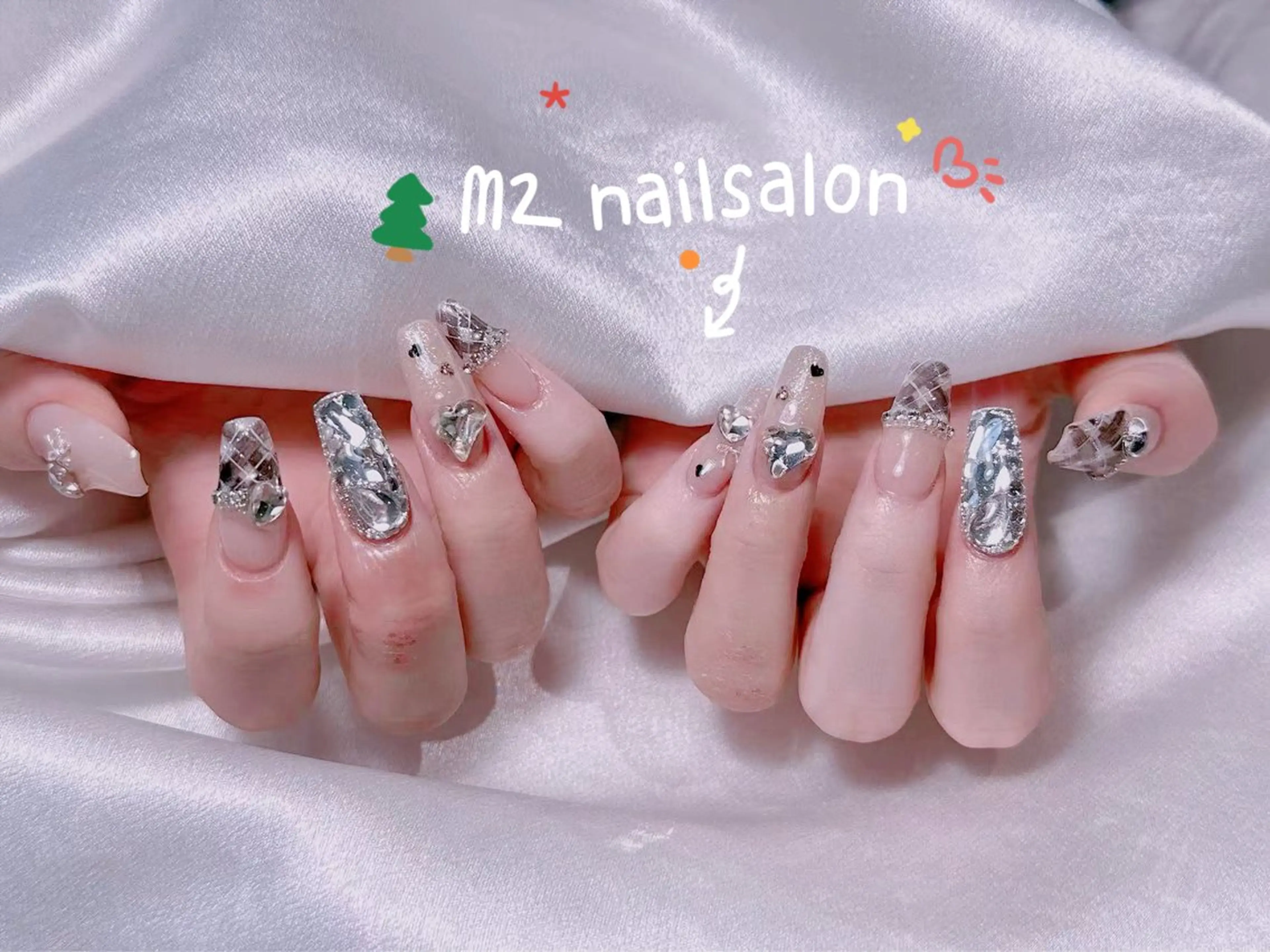 ネイル ハンドネイル 長さだし専門店 M2　rikaのネイルデザイン