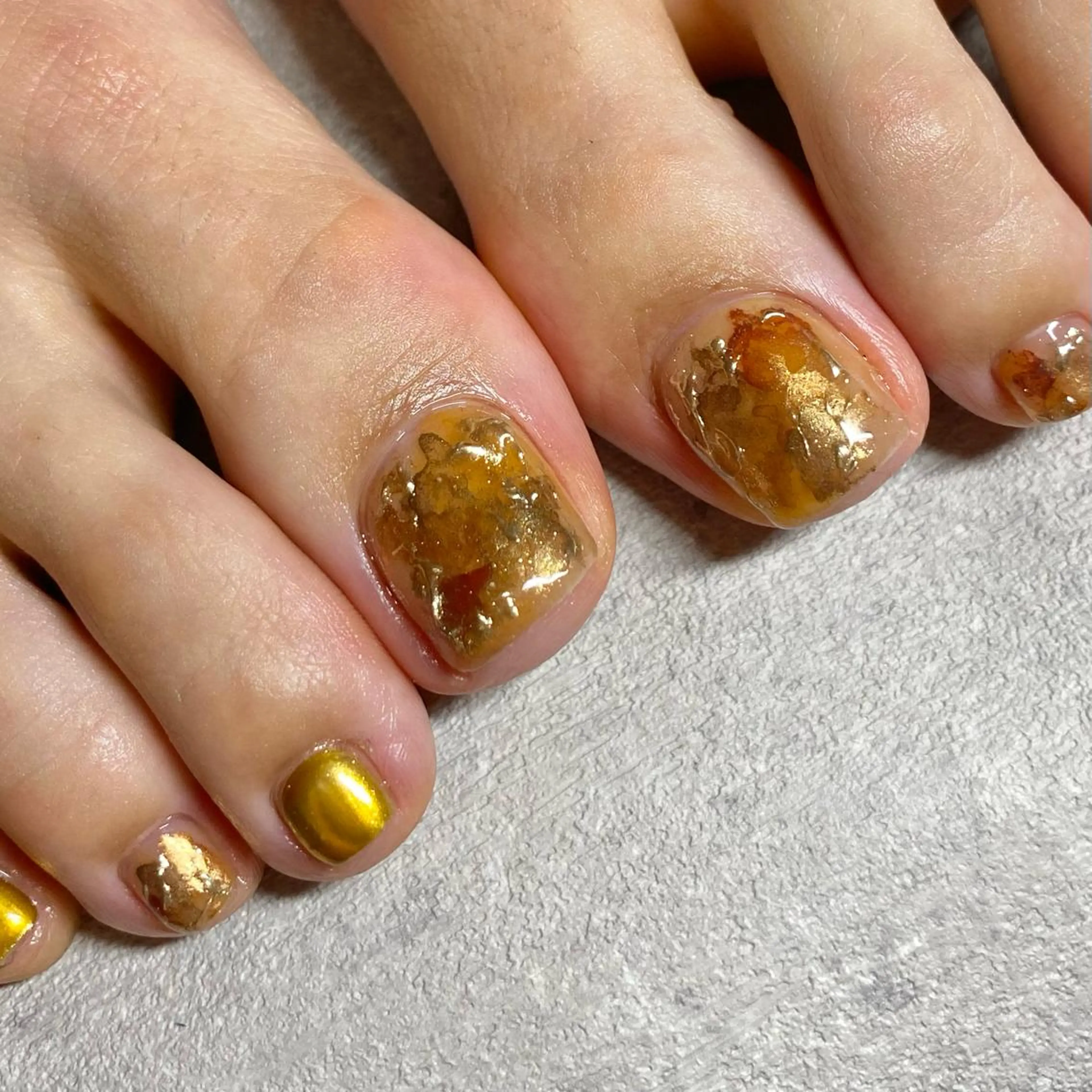 ネイル アートネイル ニュアンスネイル 春ネイル 夏ネイル フットネイル 山田 貴子のネイルデザイン