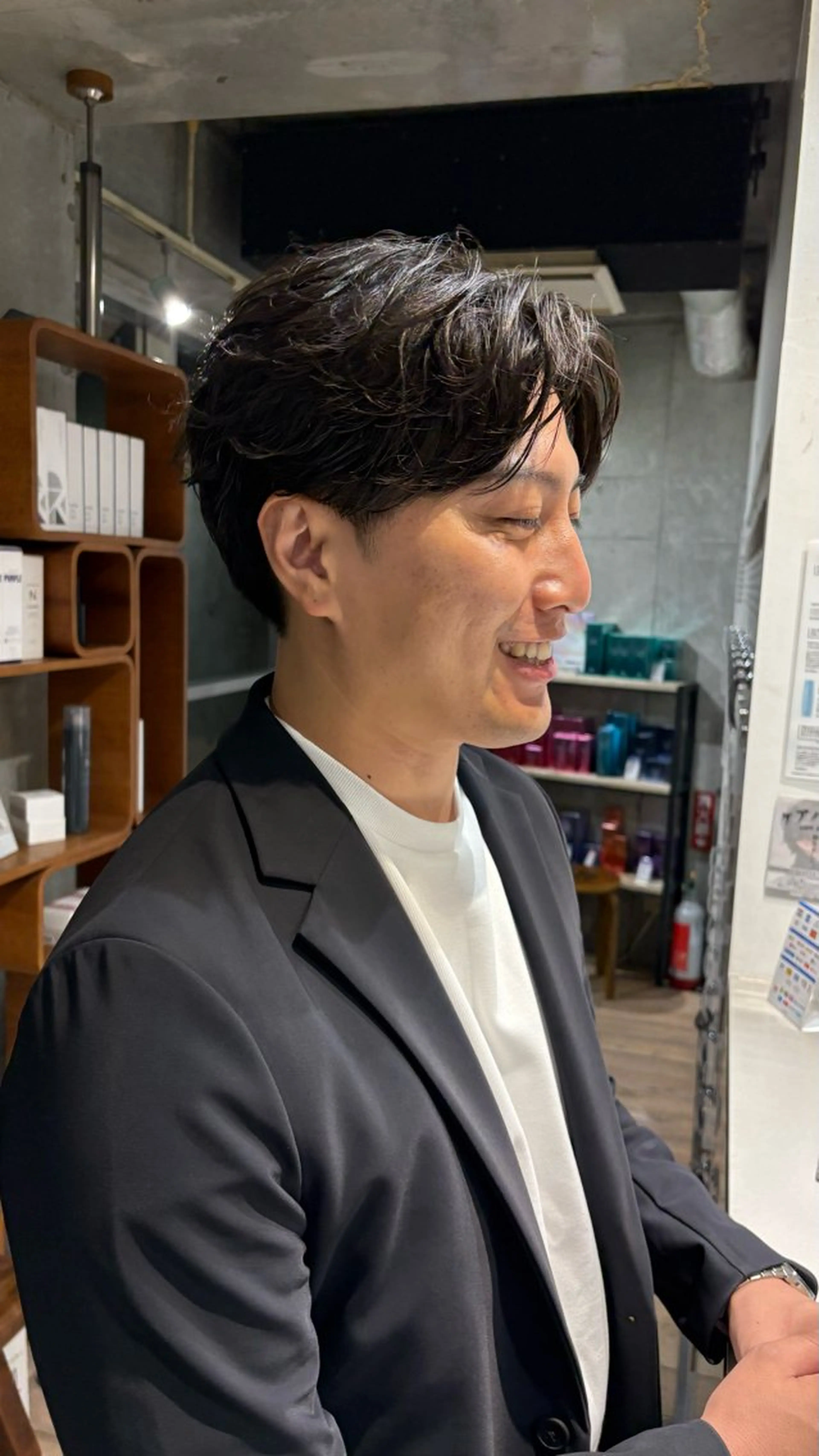 ショート パーマ メンズ fifth/メンズ パーマ/川﨑泰就のヘアスタイル