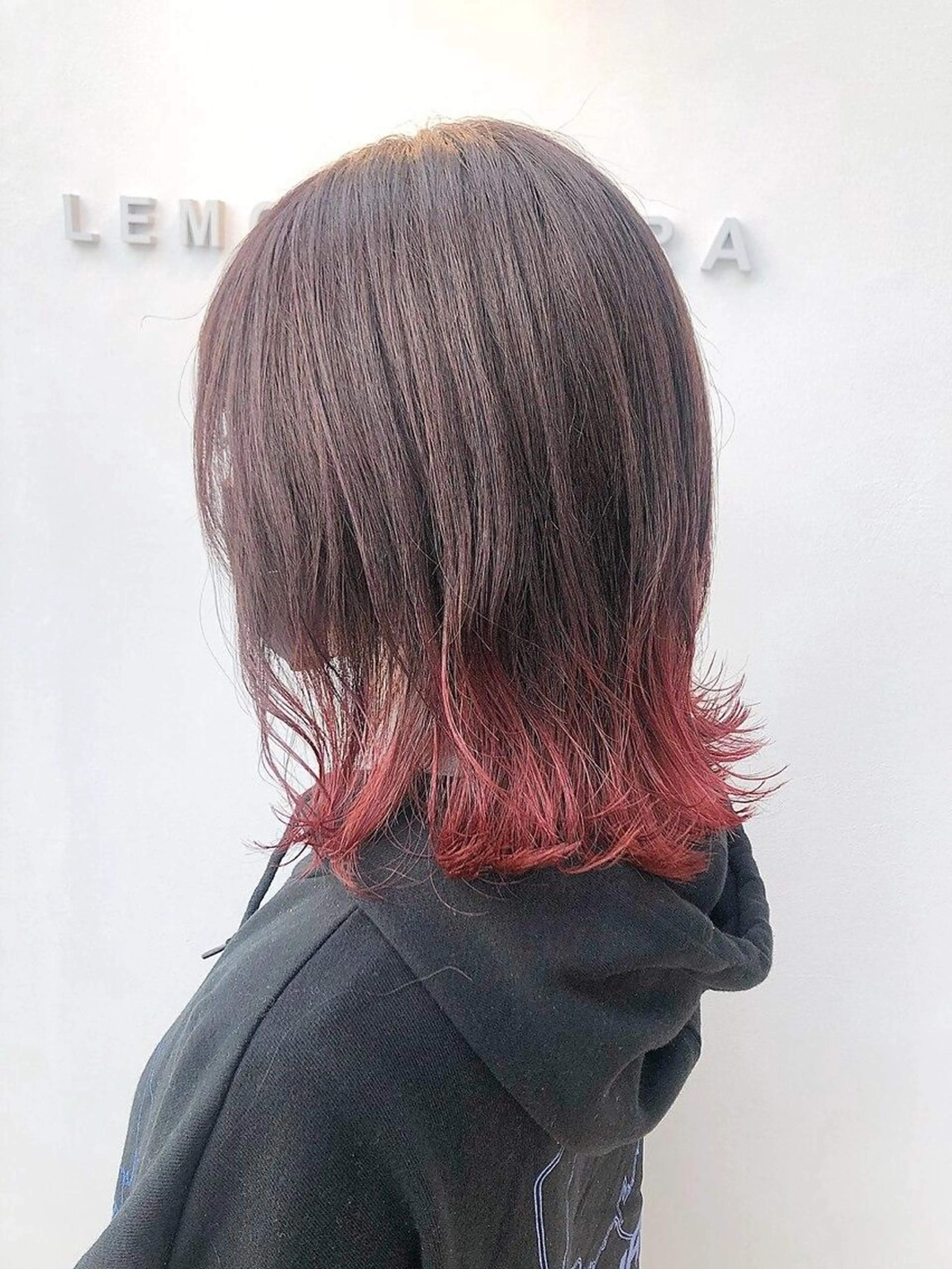 ミディアム 髪質改善 HALO hair salon【ヘイロー】所属・髪質改善/ウルフ ダブルカラー/ショウのヘアスタイル