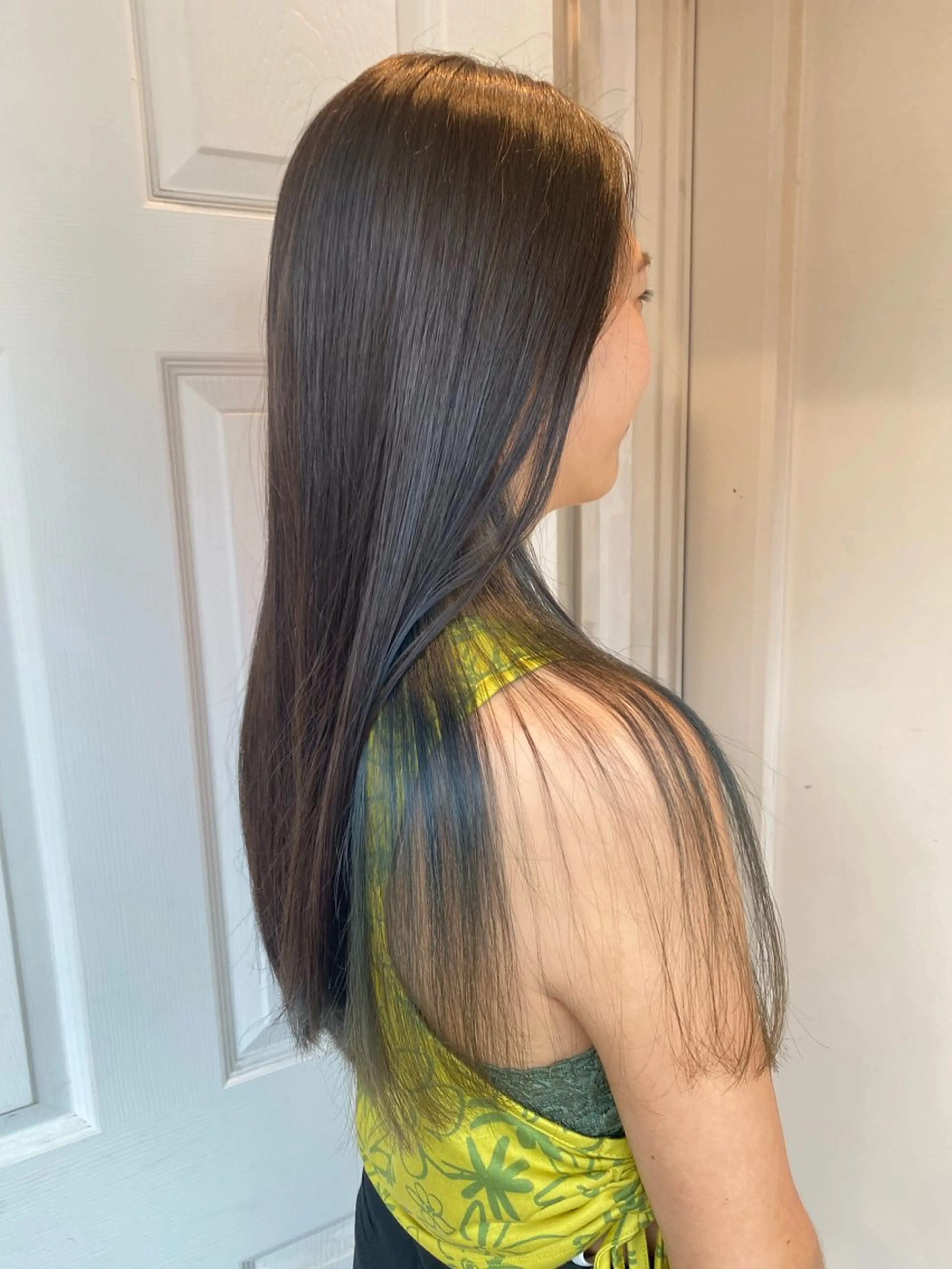 ロング 縮毛矯正 千 田のヘアスタイル