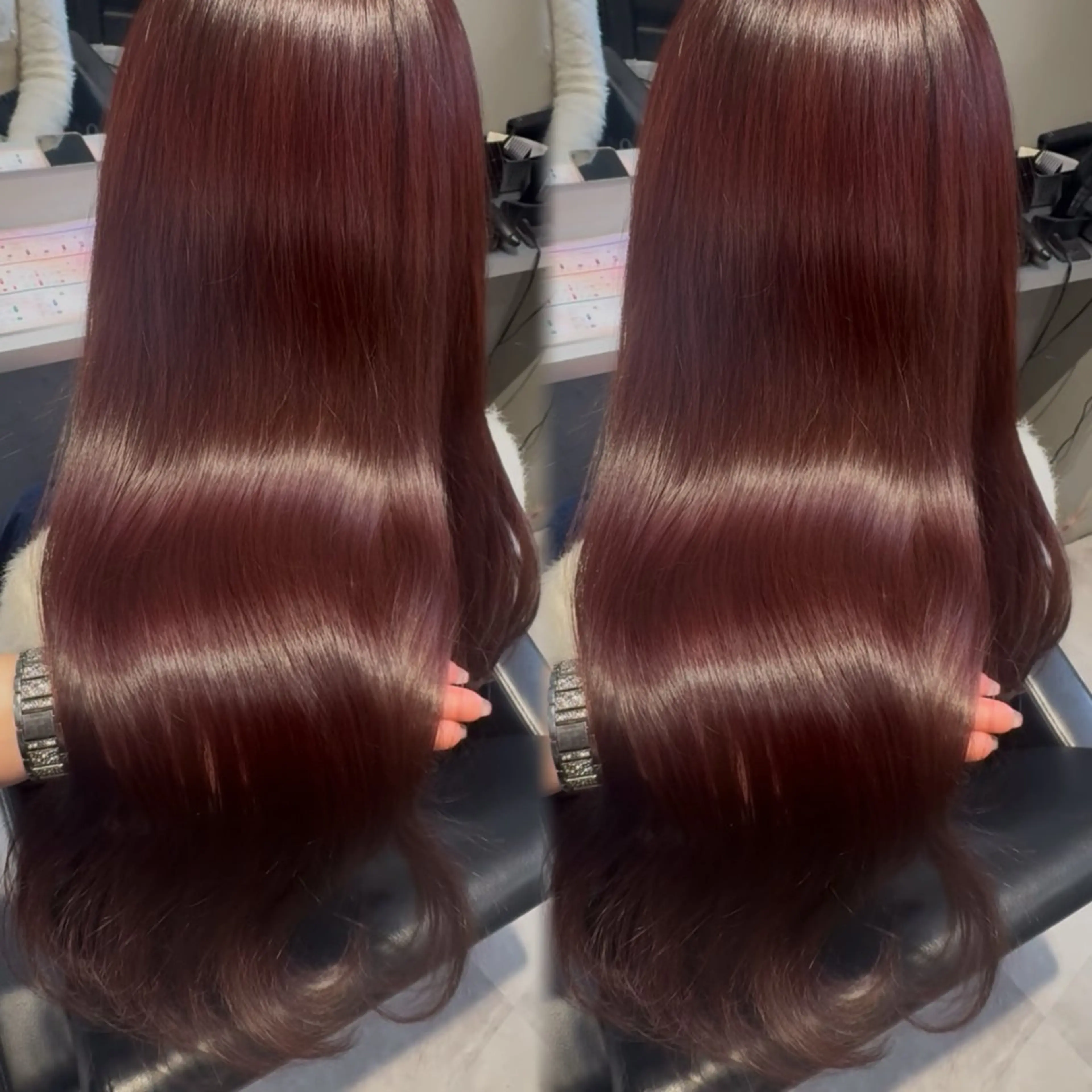 ロング エクステ 新宿♡暖色カラー/ エクステ/スズ‎🤍のヘアスタイル