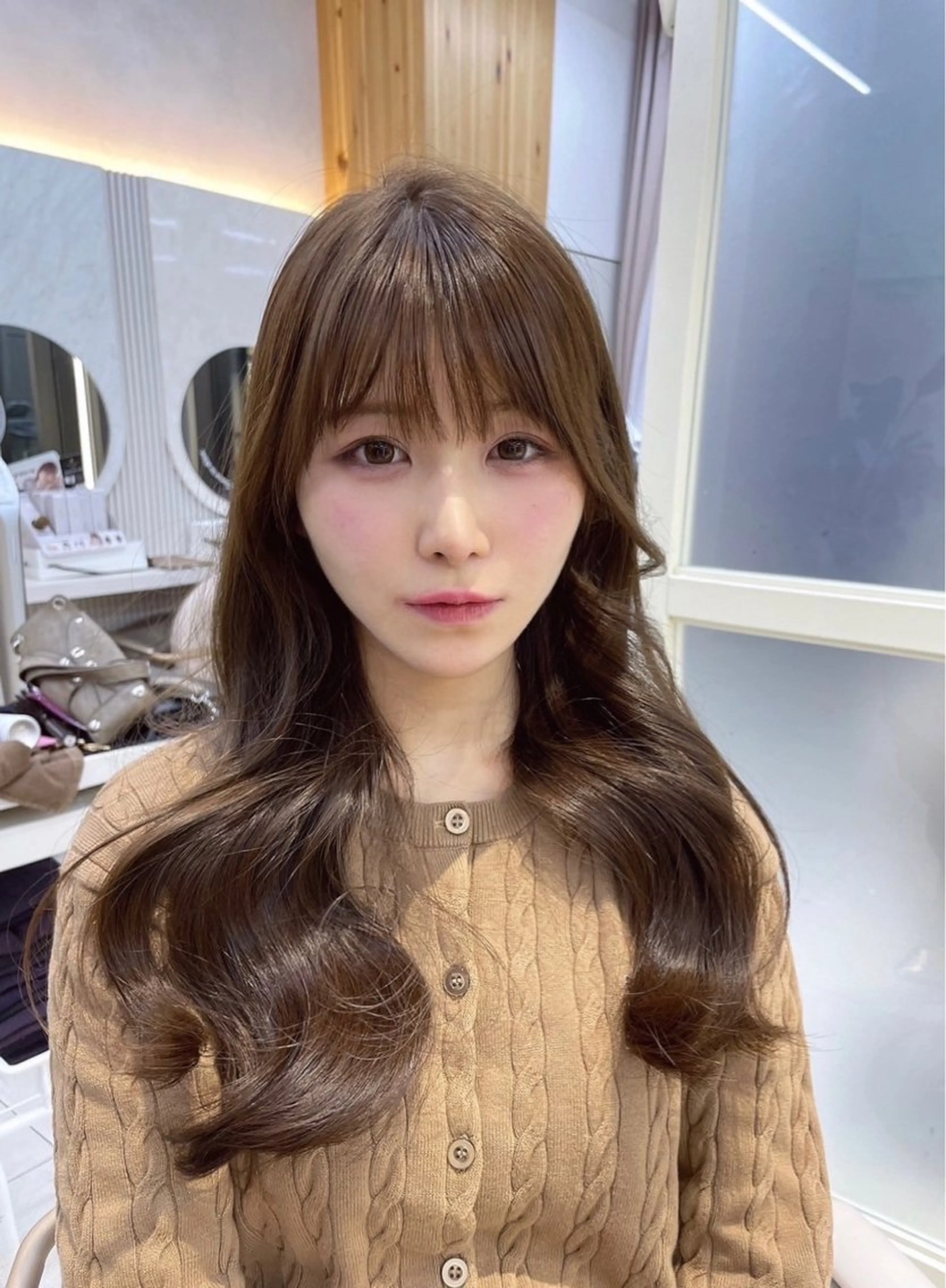 セミロング レイヤー/顔周り /韓国ヘア/TAKUのヘアスタイル