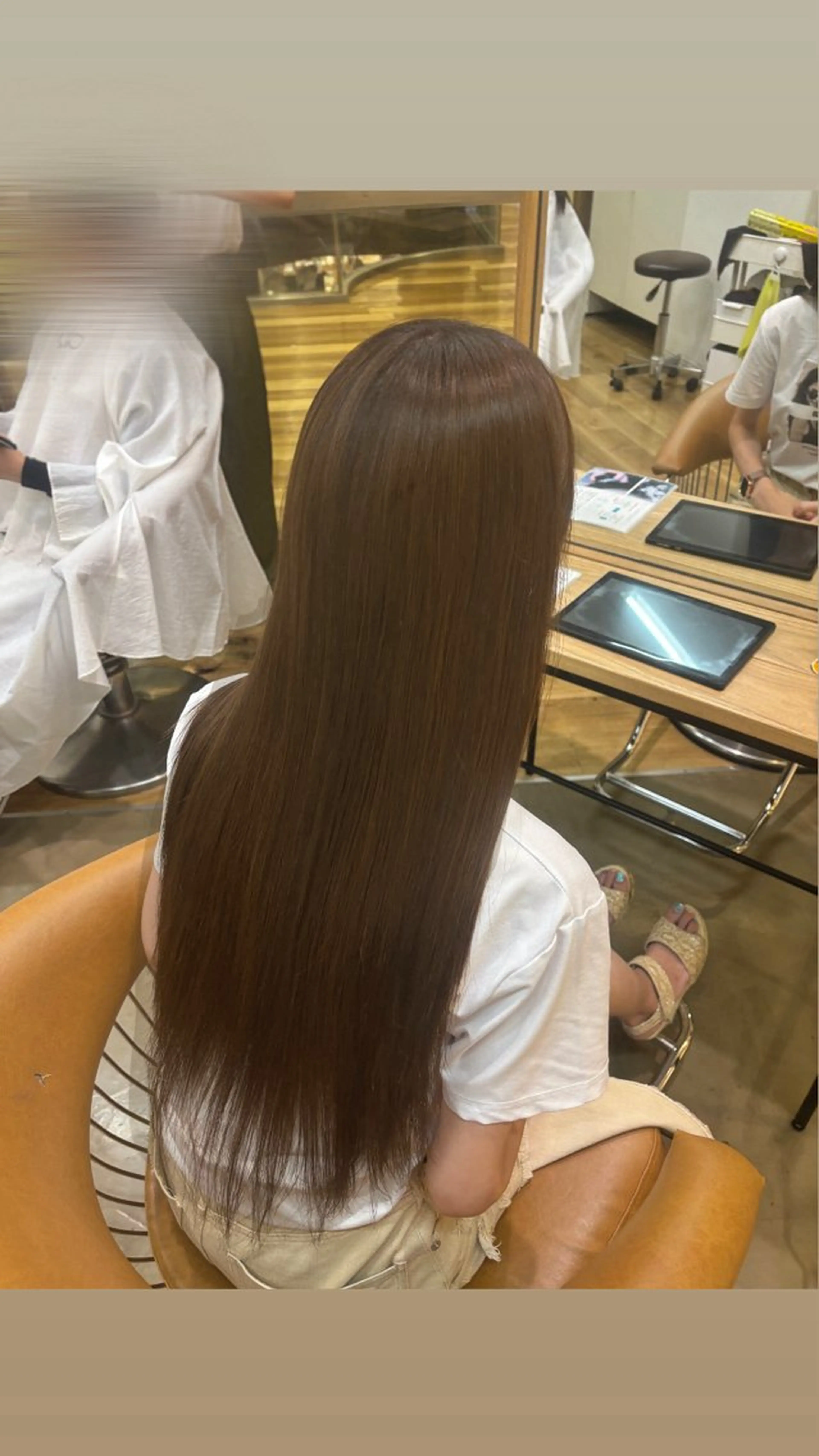 カラー CINQ ゆりんのヘアスタイル