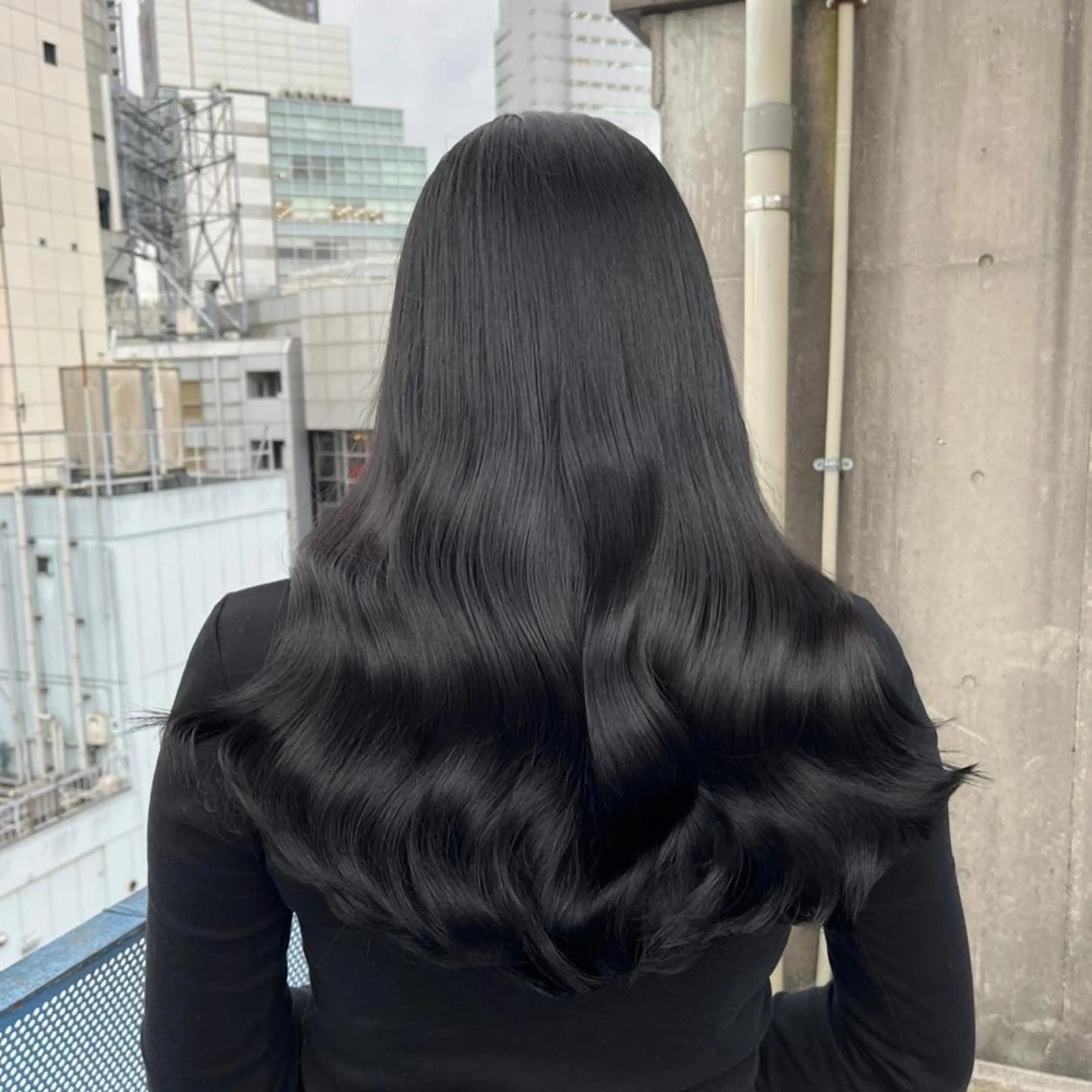 ロング カラー ヘアアレンジ 縮毛矯正/髪質改善/ ブリーチ毛/木元渓太のヘアスタイル