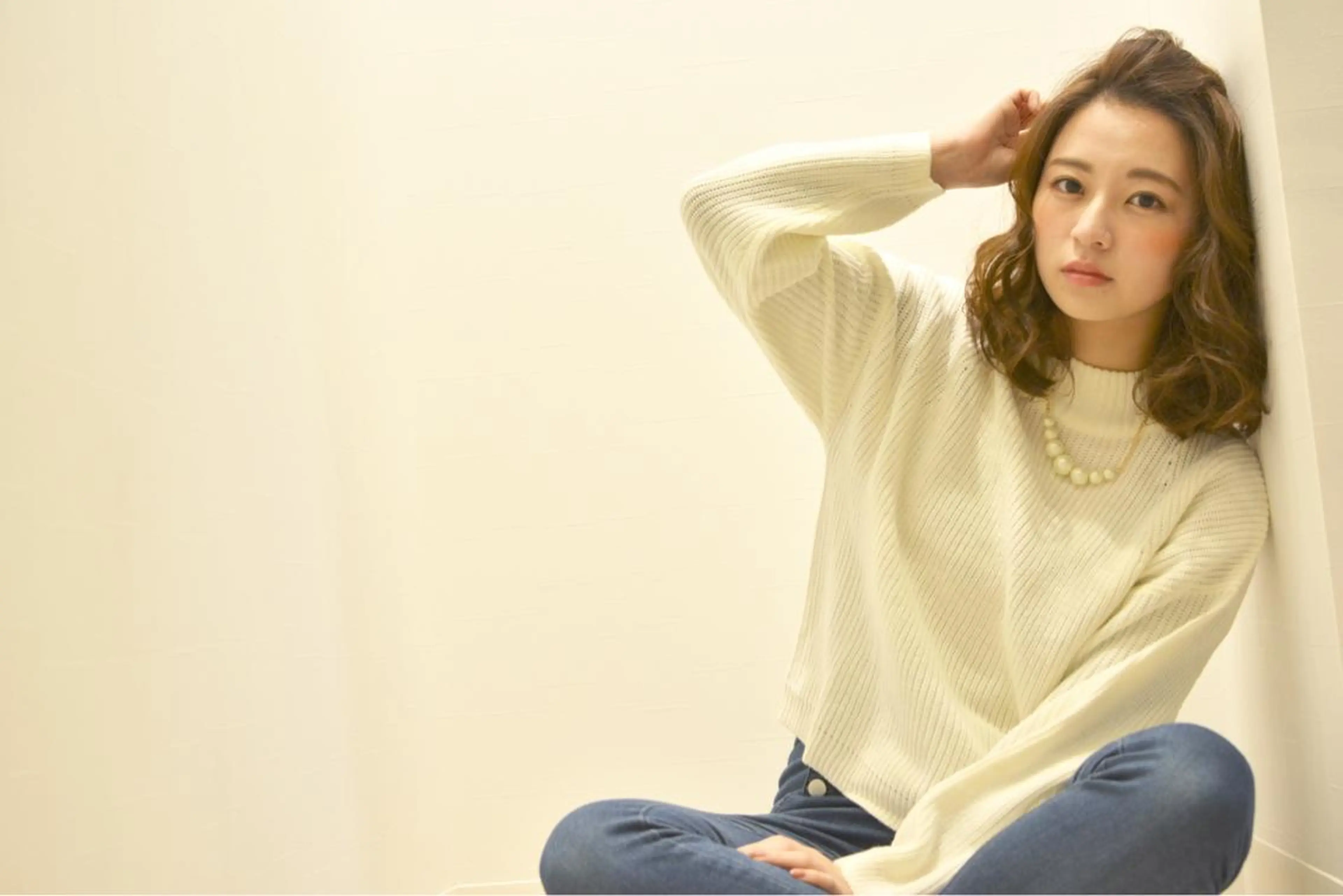 ミディアム セミロング ロング カラー パーマ ショート、ボブ シマダマサトのヘアスタイル