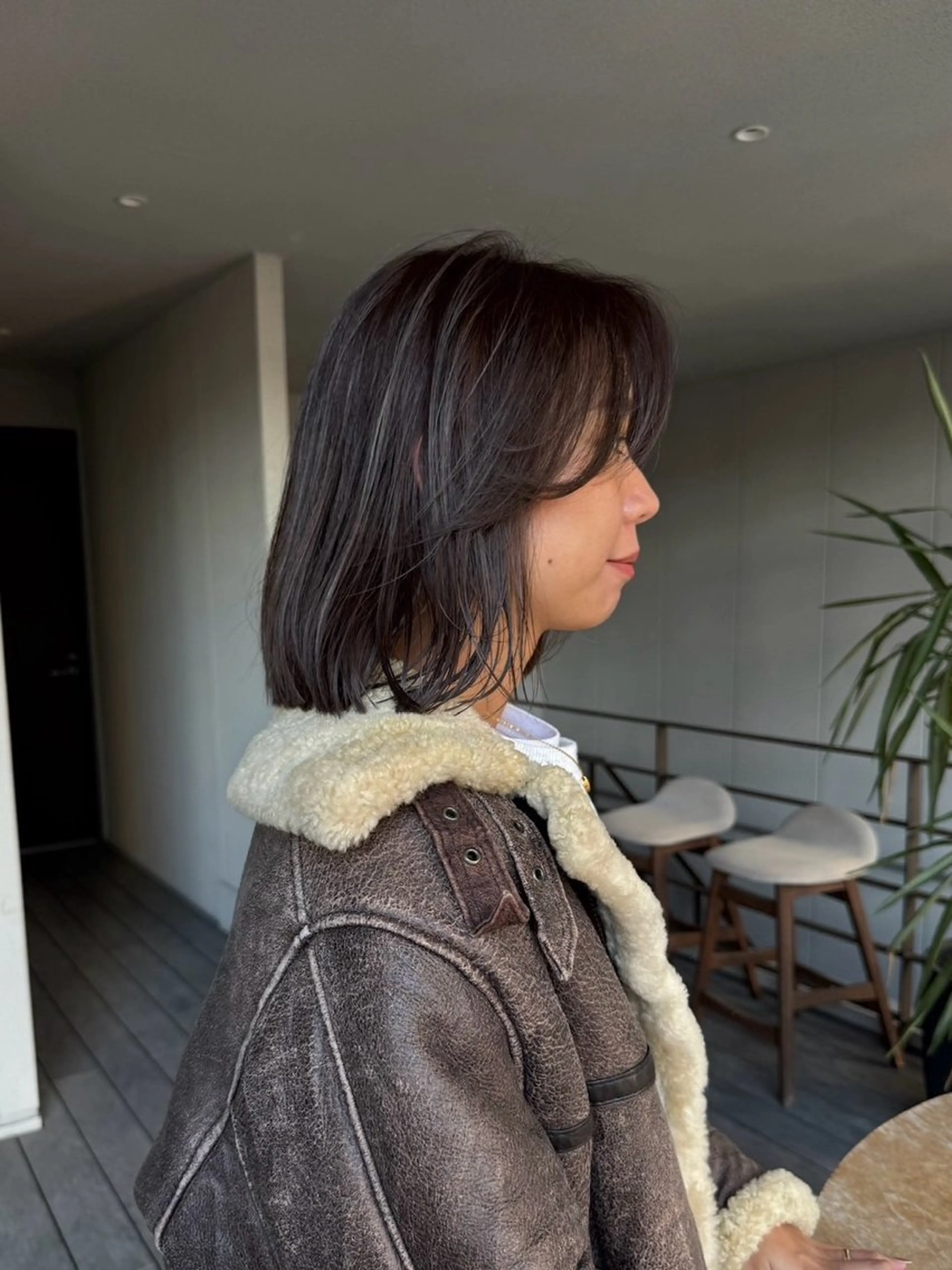 ショート カラー 海外風カラー🌿 透明感白髪染めのヘアスタイル