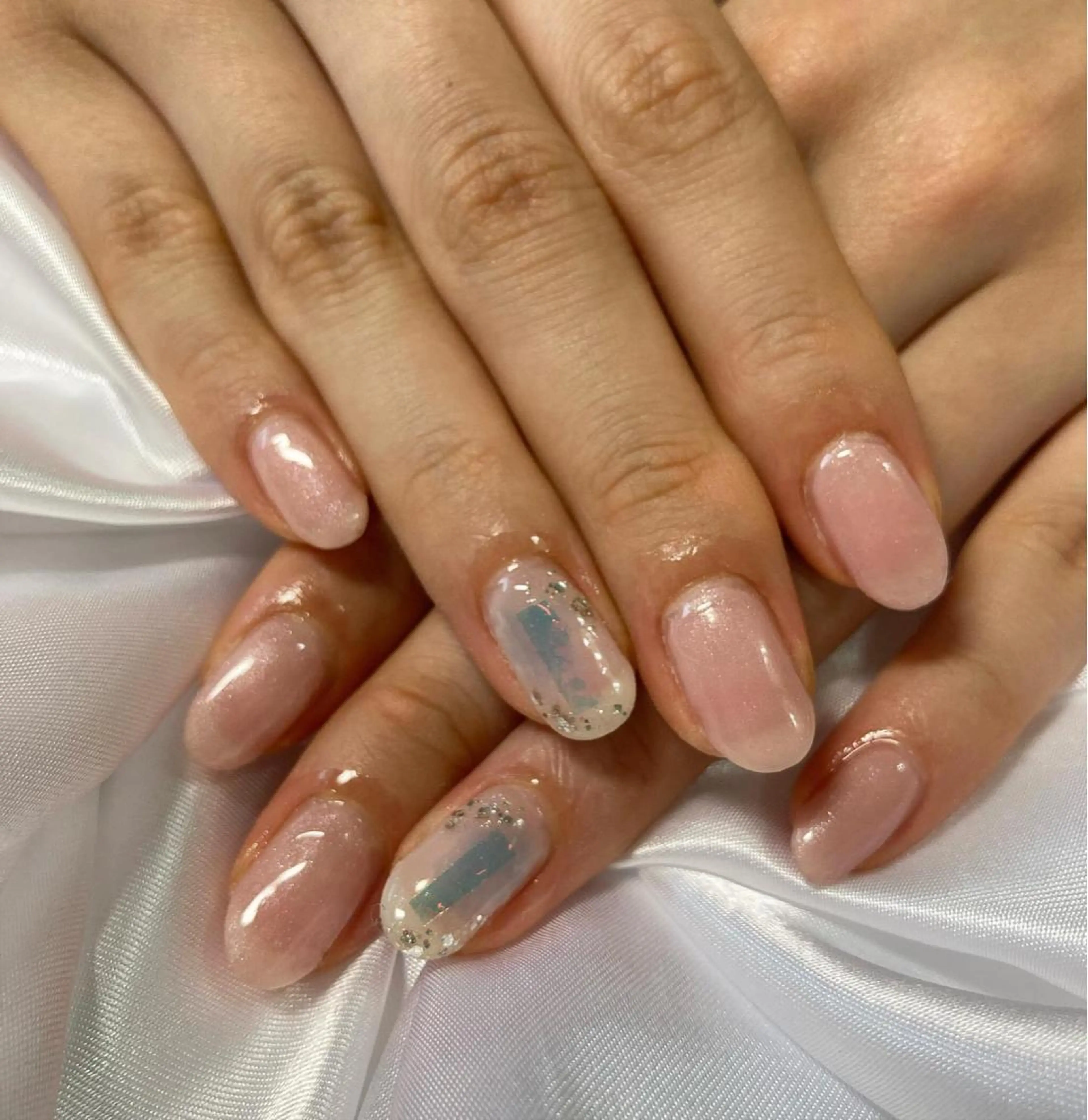 ネイル 氷ネイル・うるうるネイル ハンドネイル フットネイル NailSalon Beniceのネイルデザイン