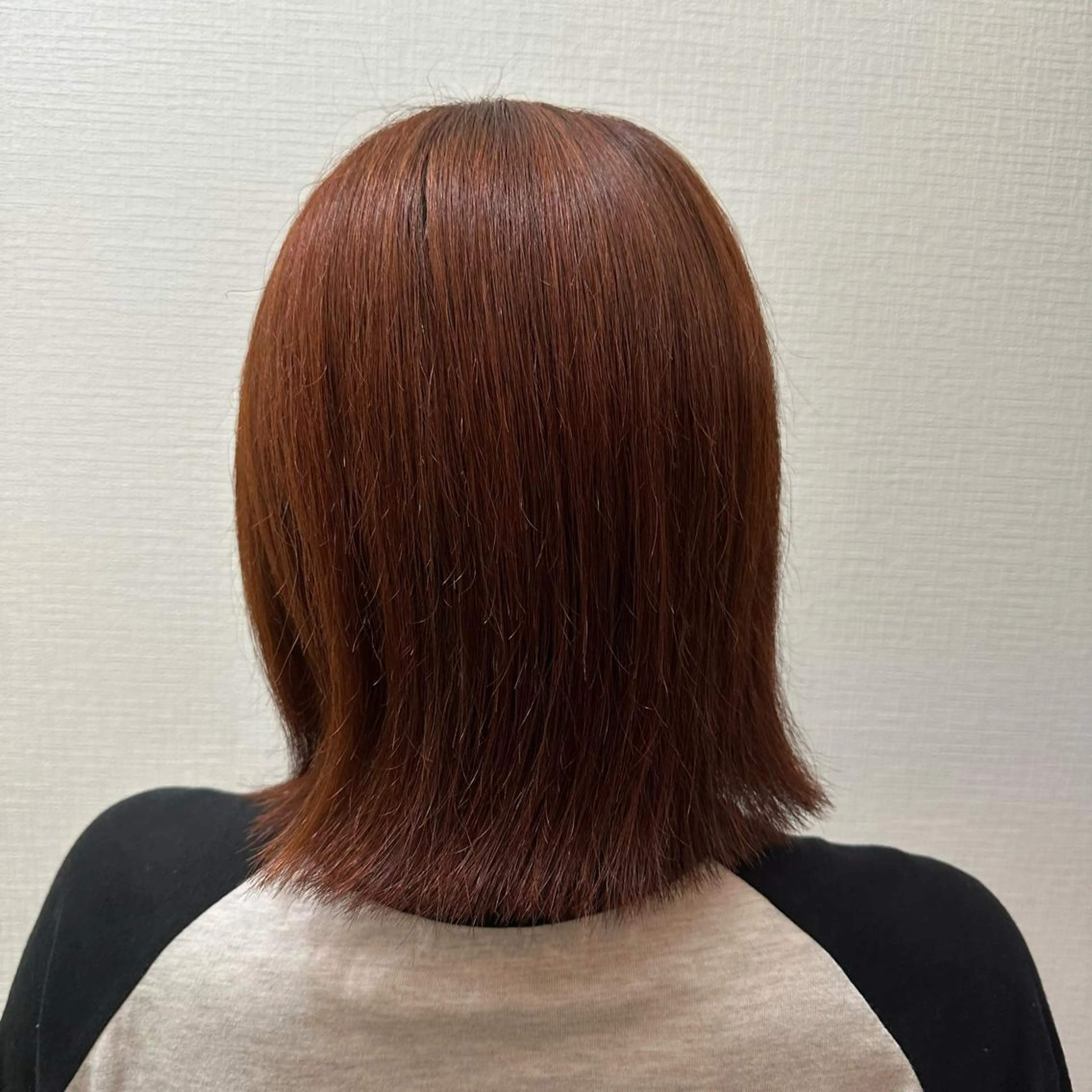 ミディアム カラー オレンジ 大人女性の艶カット カラー/菊池柊真🌟のヘアスタイル