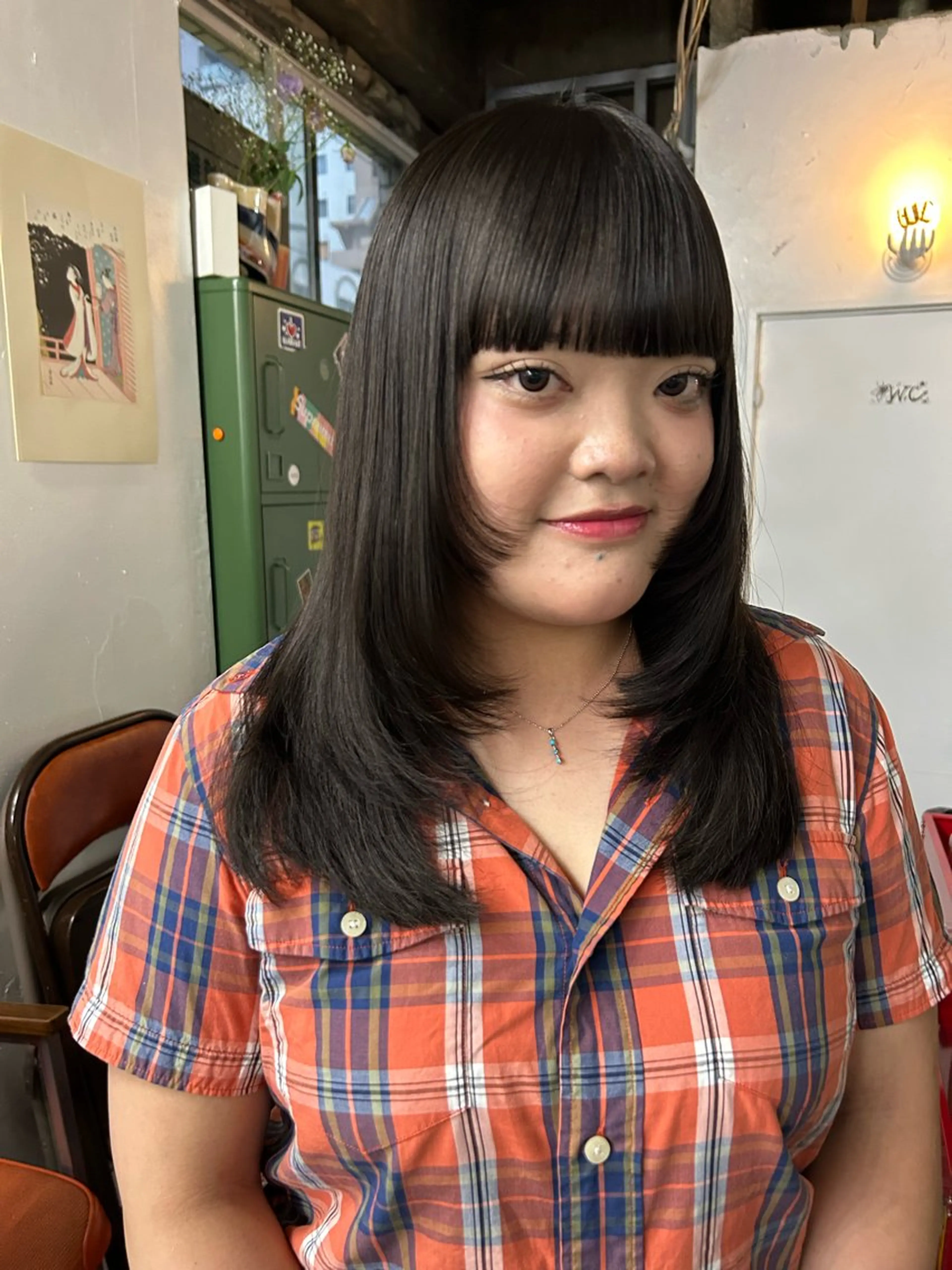 セミロング レイヤーカット 縮毛矯正 カット 縮毛矯正 maho/垢抜け カラーパーマメイクのヘアスタイル