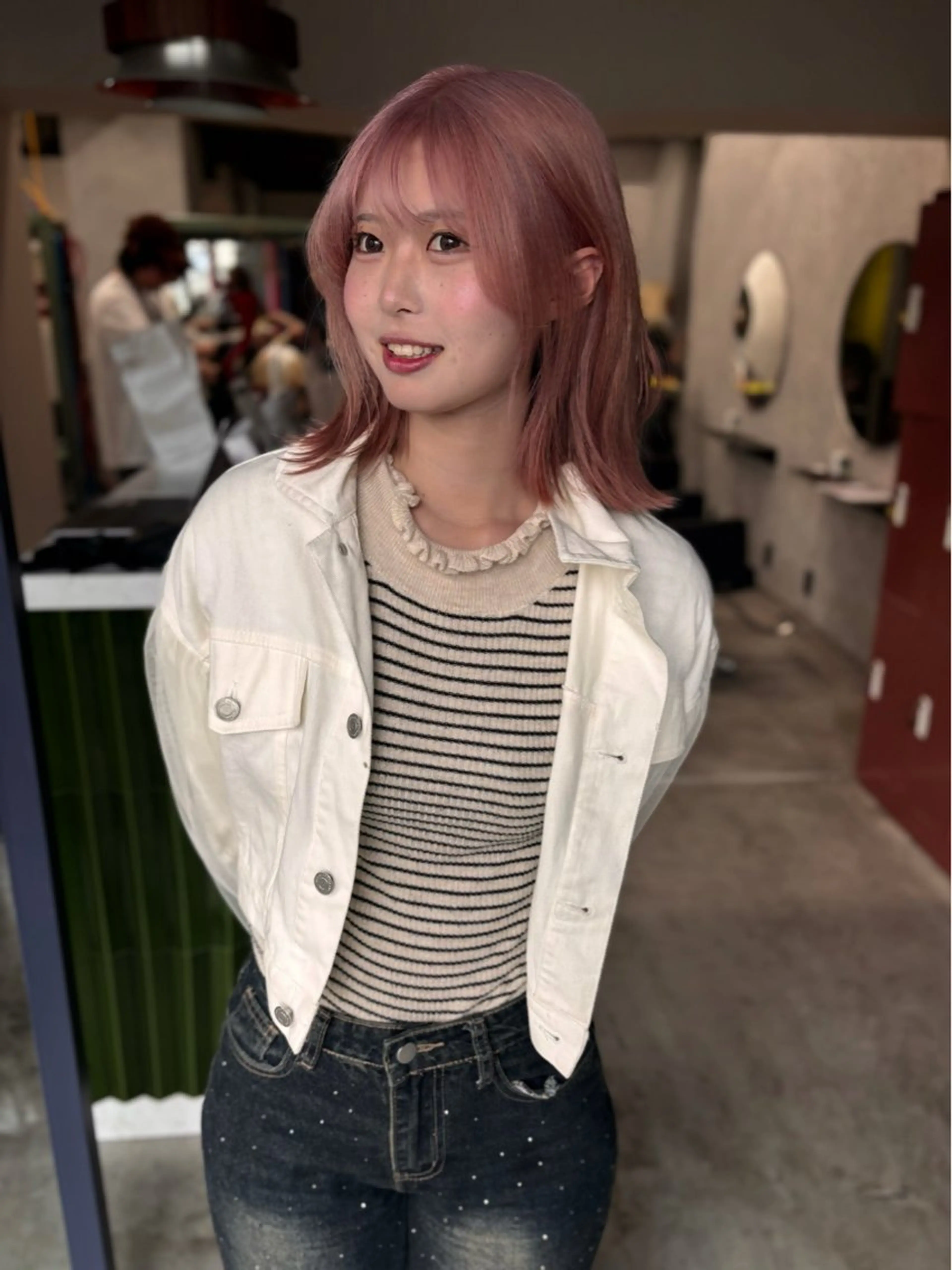 ミディアム カラー ヘアカラー 🧡梅田ハイトーン カラー🧡runaのヘアスタイル