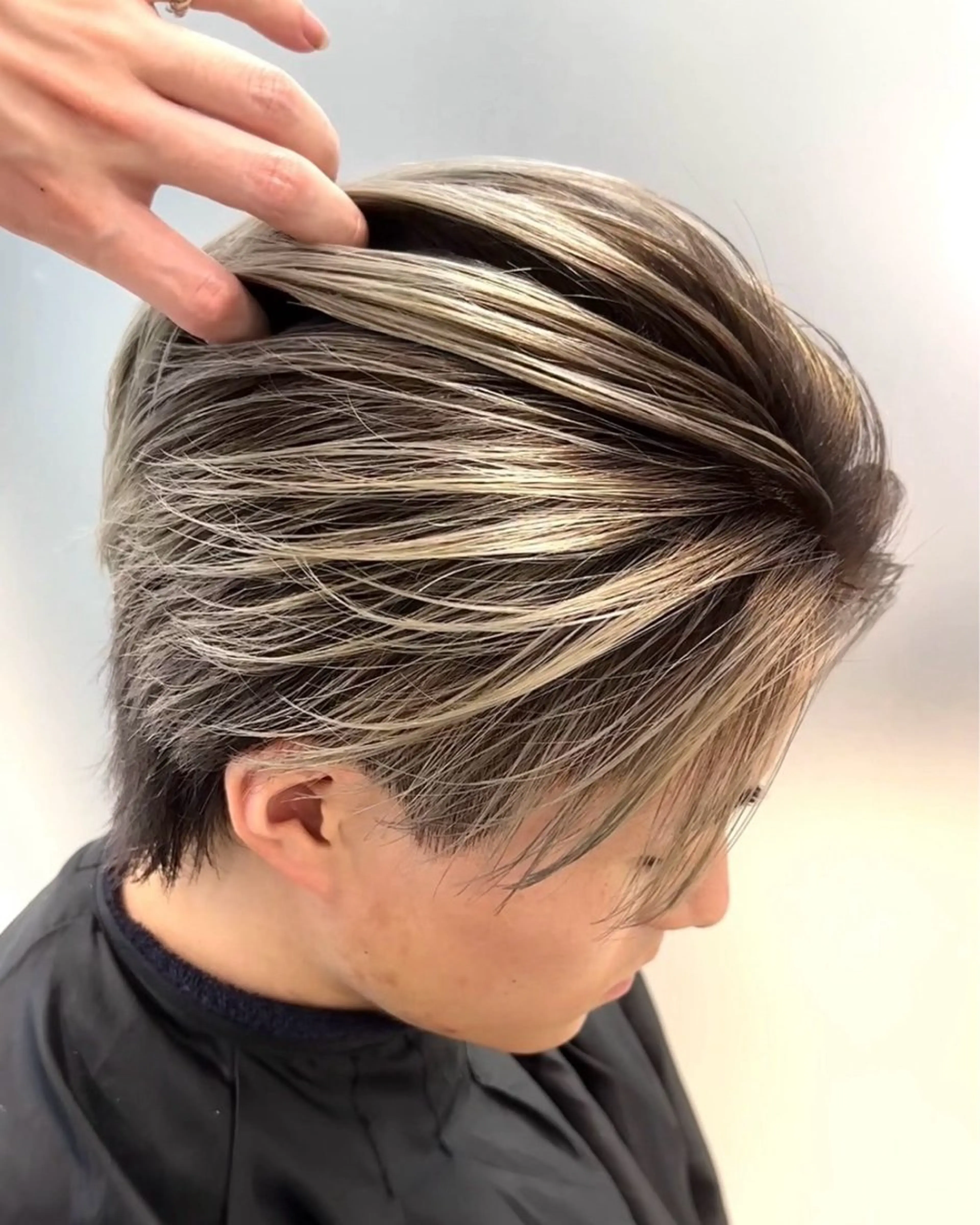 カラー メンズ レディースカット いからしゆうたのヘアスタイル