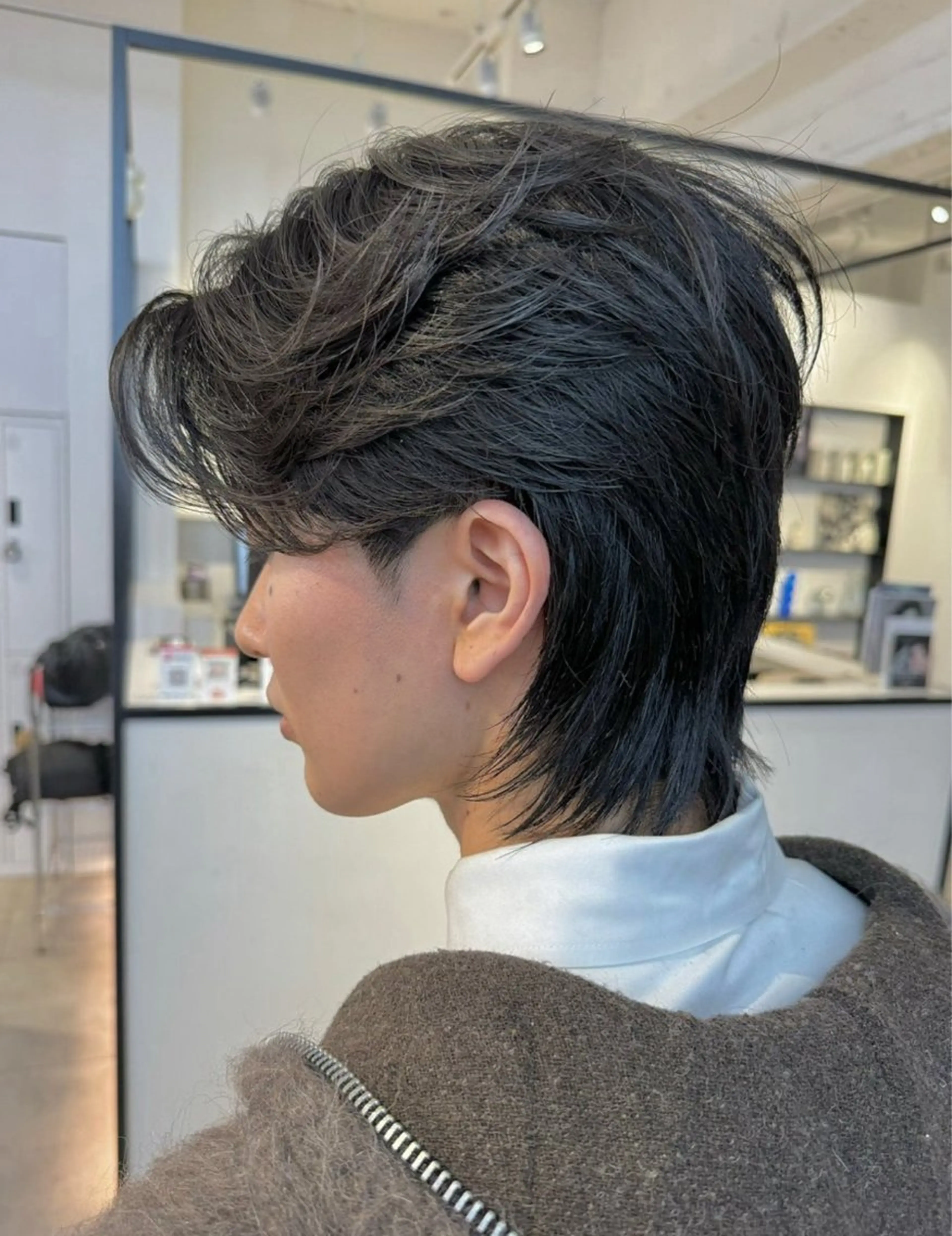 ショート カラー カット ハイトーン/パーマ/ メンズ / 櫻本🌐のヘアスタイル