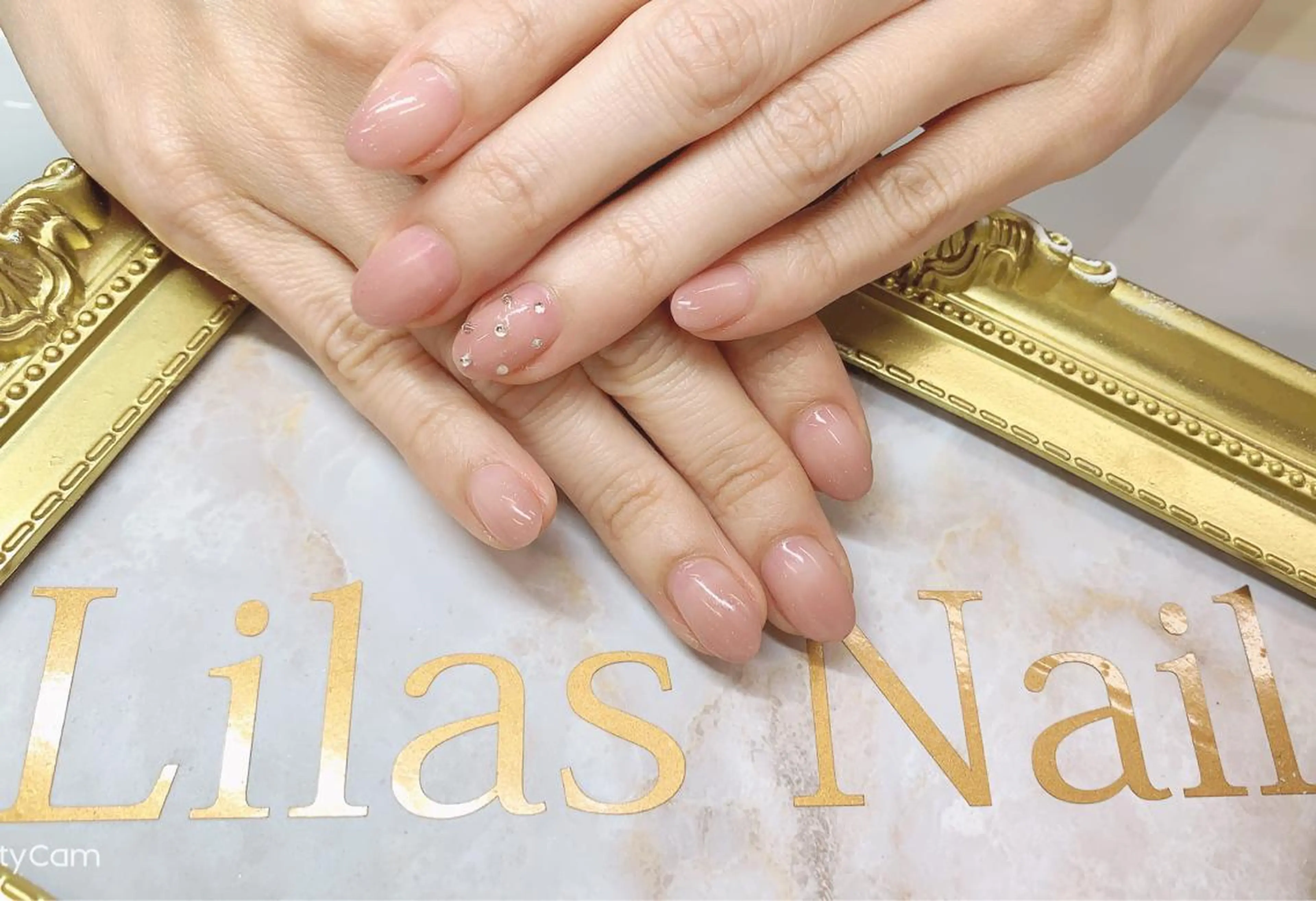 ネイル ジェルネイル グラデーション ハードジェル キラキラネイル ラメ(グリッター) Lilas Nailのネイルデザイン
