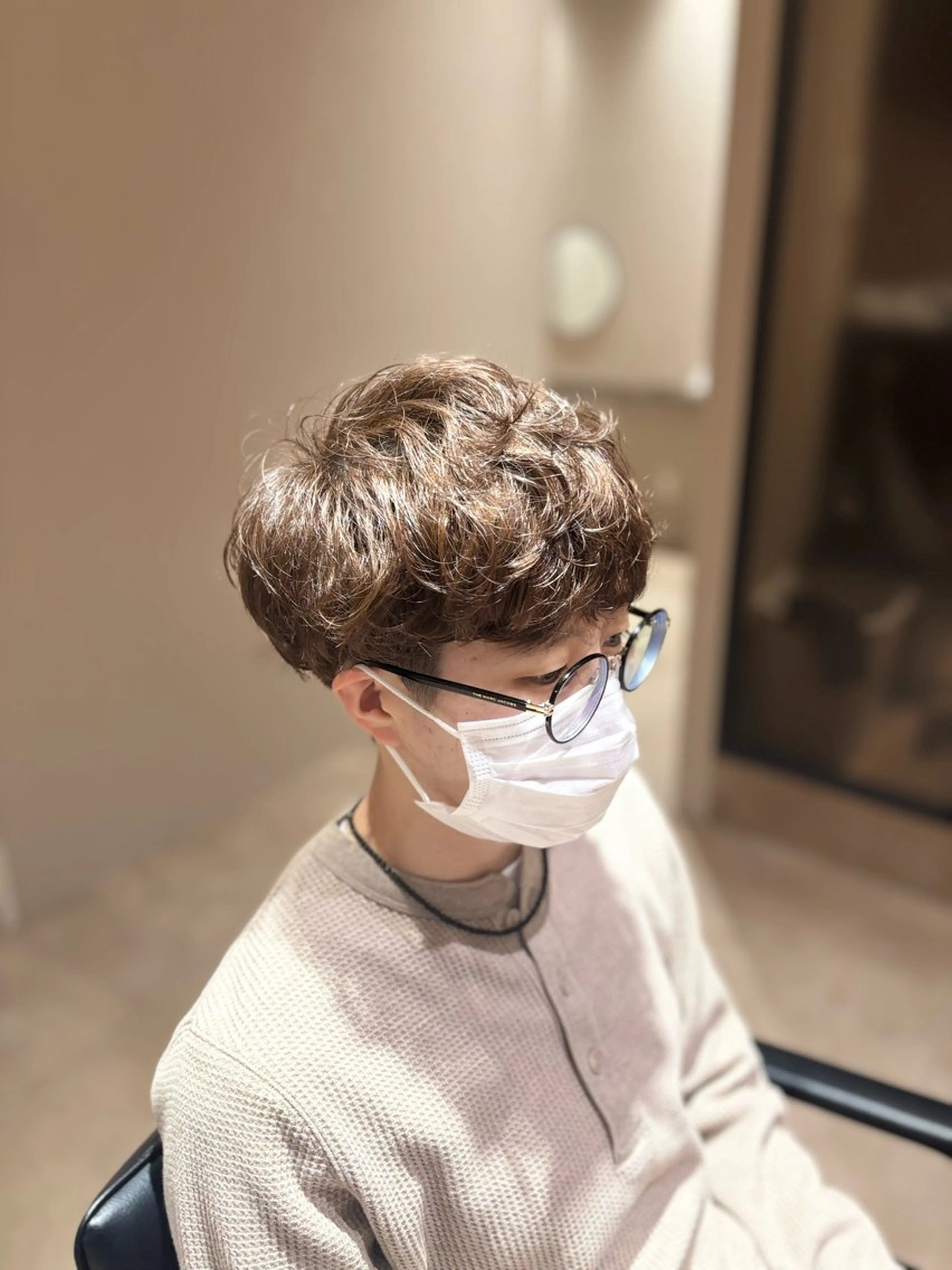 ショート パーマ カット パーマ 藤井 隼のヘアスタイル