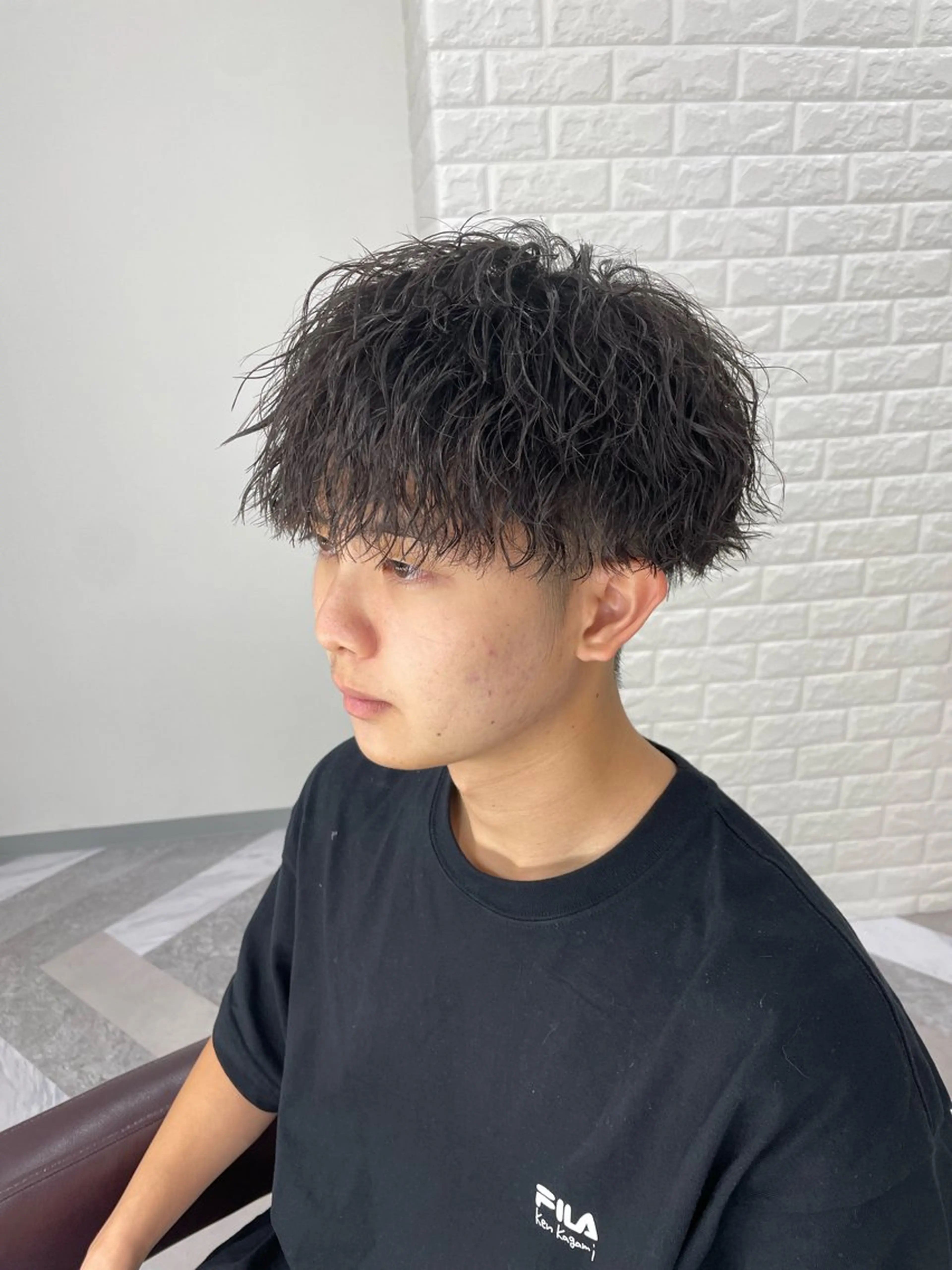 パーマ メンズ 波巻きパーマ カット パーマ 札幌美容室 /光👑のヘアスタイル