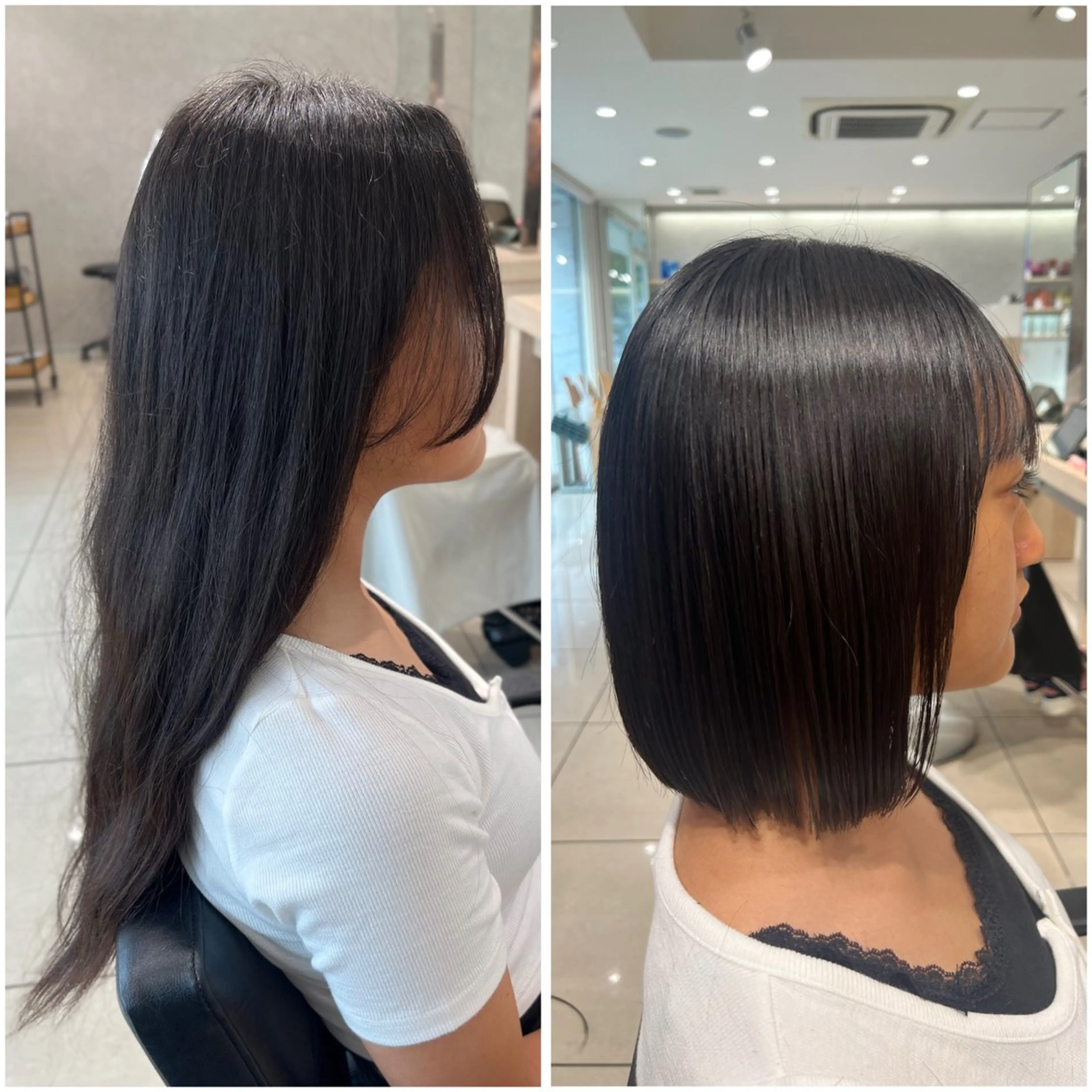 ショート パーマ ボブ 縮毛矯正 ストレートパーマ カット 縮毛矯正 トリートメント 巖本 真希のヘアスタイル