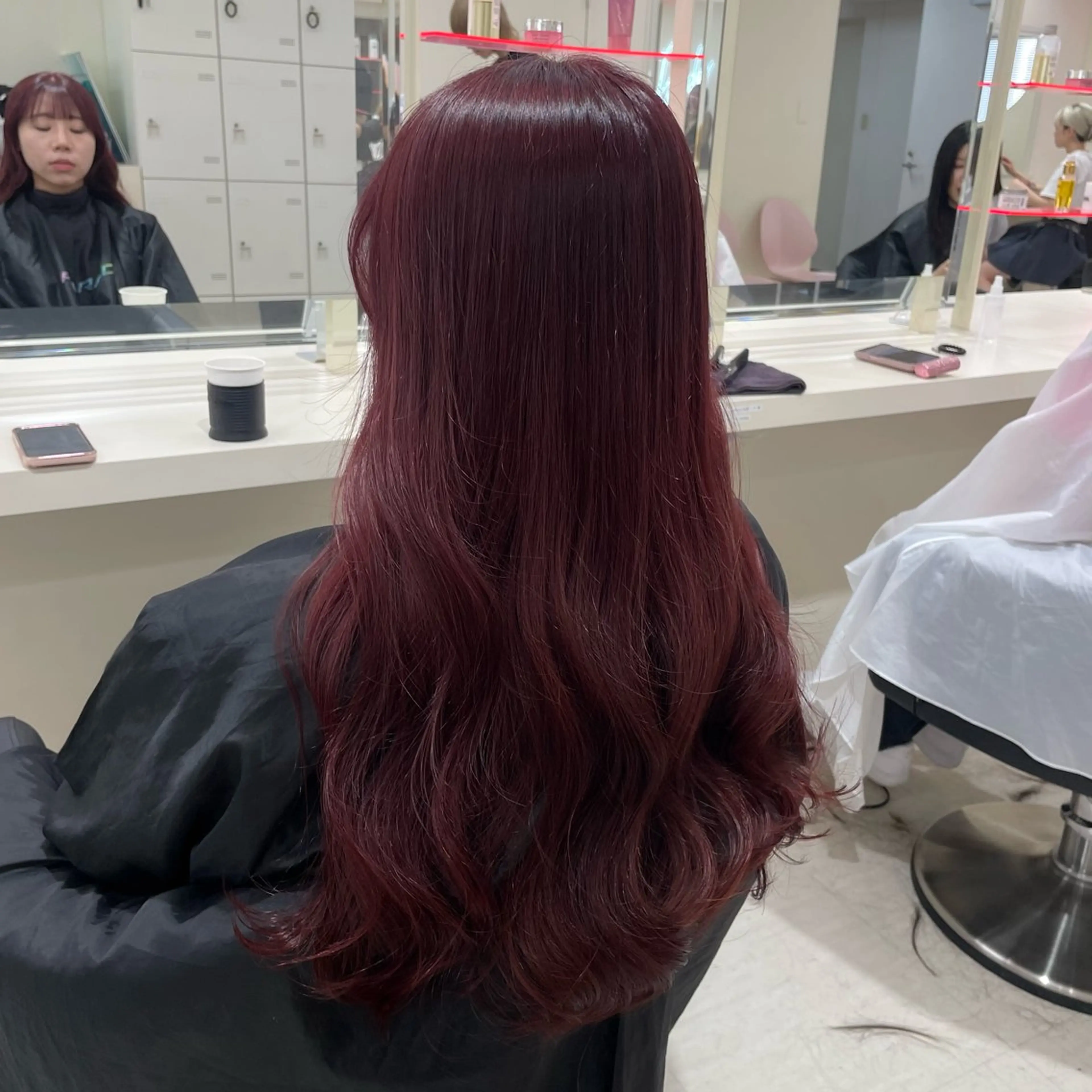 カラー 🍒ブリーチなし🍒 暖色🍒ユウナのヘアスタイル