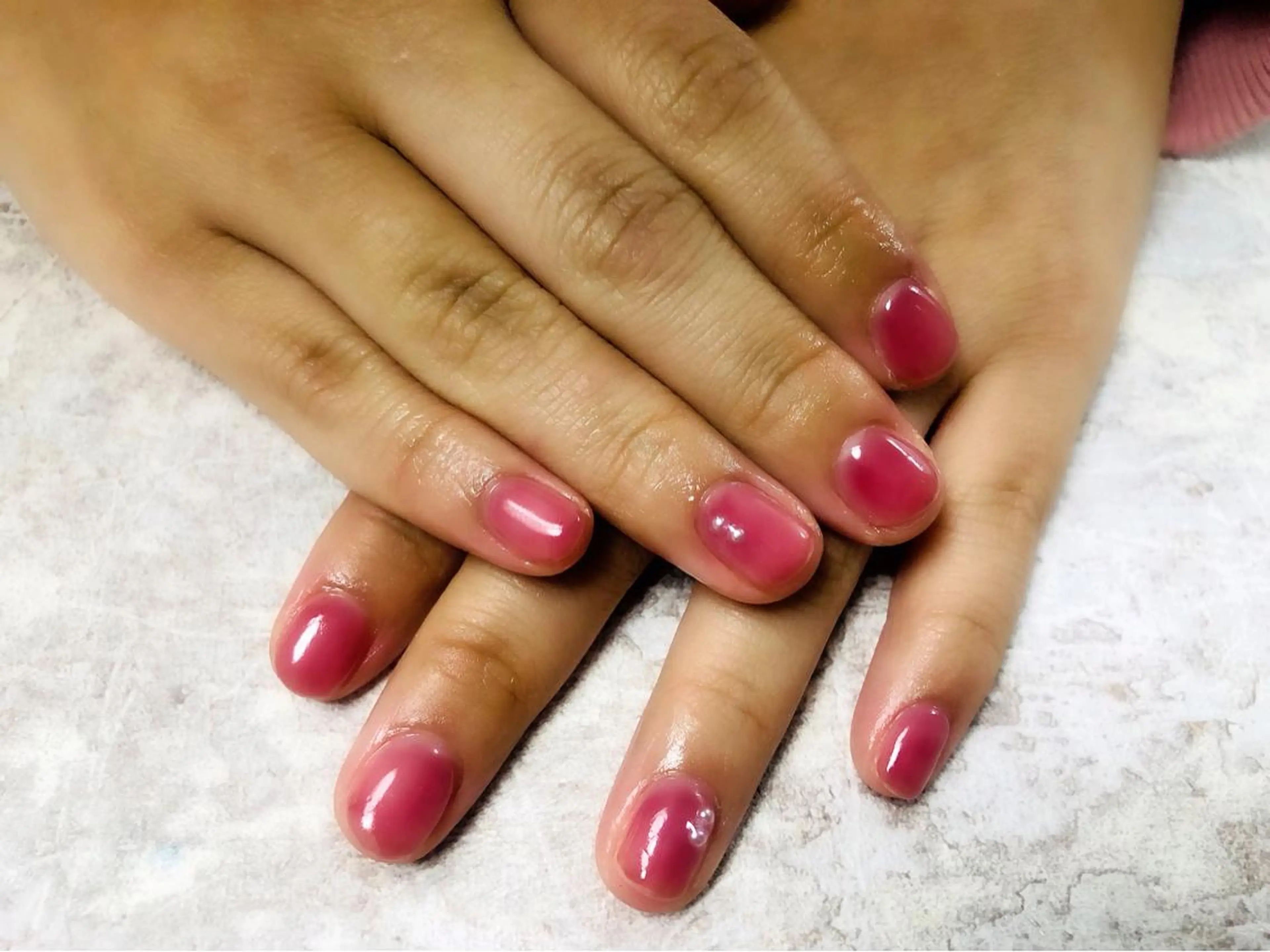 ネイル ピンク ハンドネイル mogunail &blowのネイルデザイン