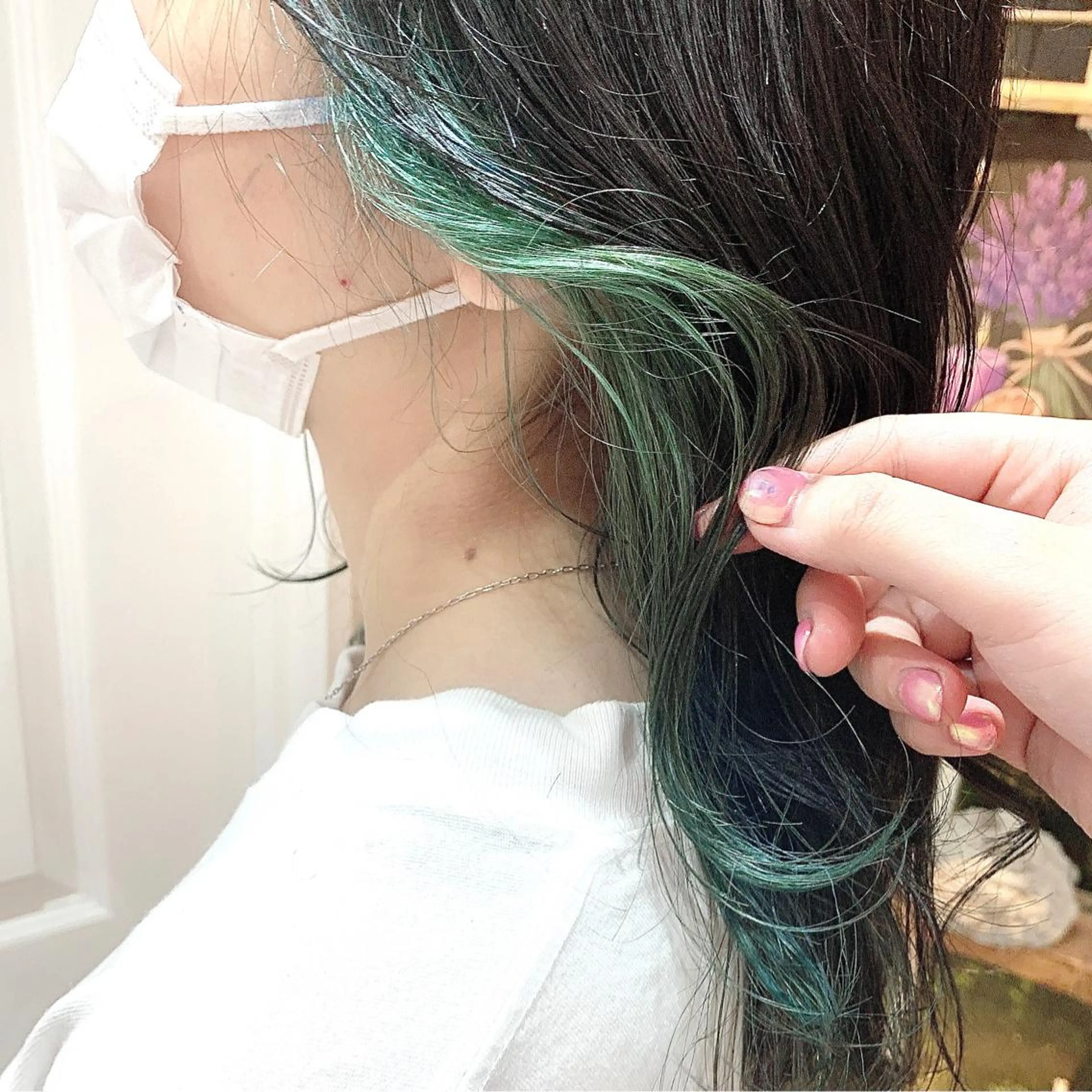 ミディアム カラー ヘアアレンジ 韓国ヘア🇰🇷🎀 YURIAのヘアスタイル