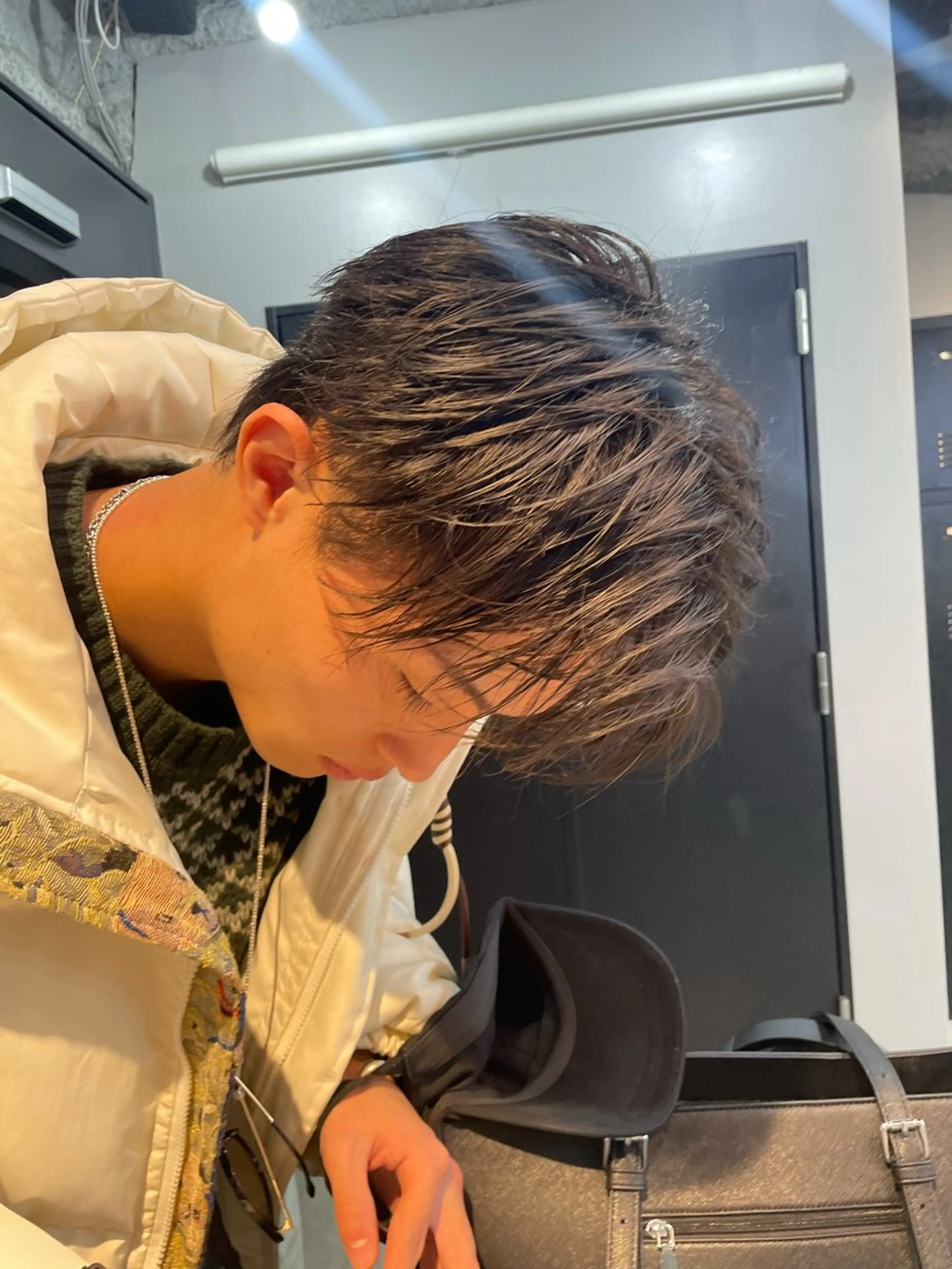 パーマ メンズ 新宿/韓国ヘア/ 髪質改善ストレートのヘアスタイル