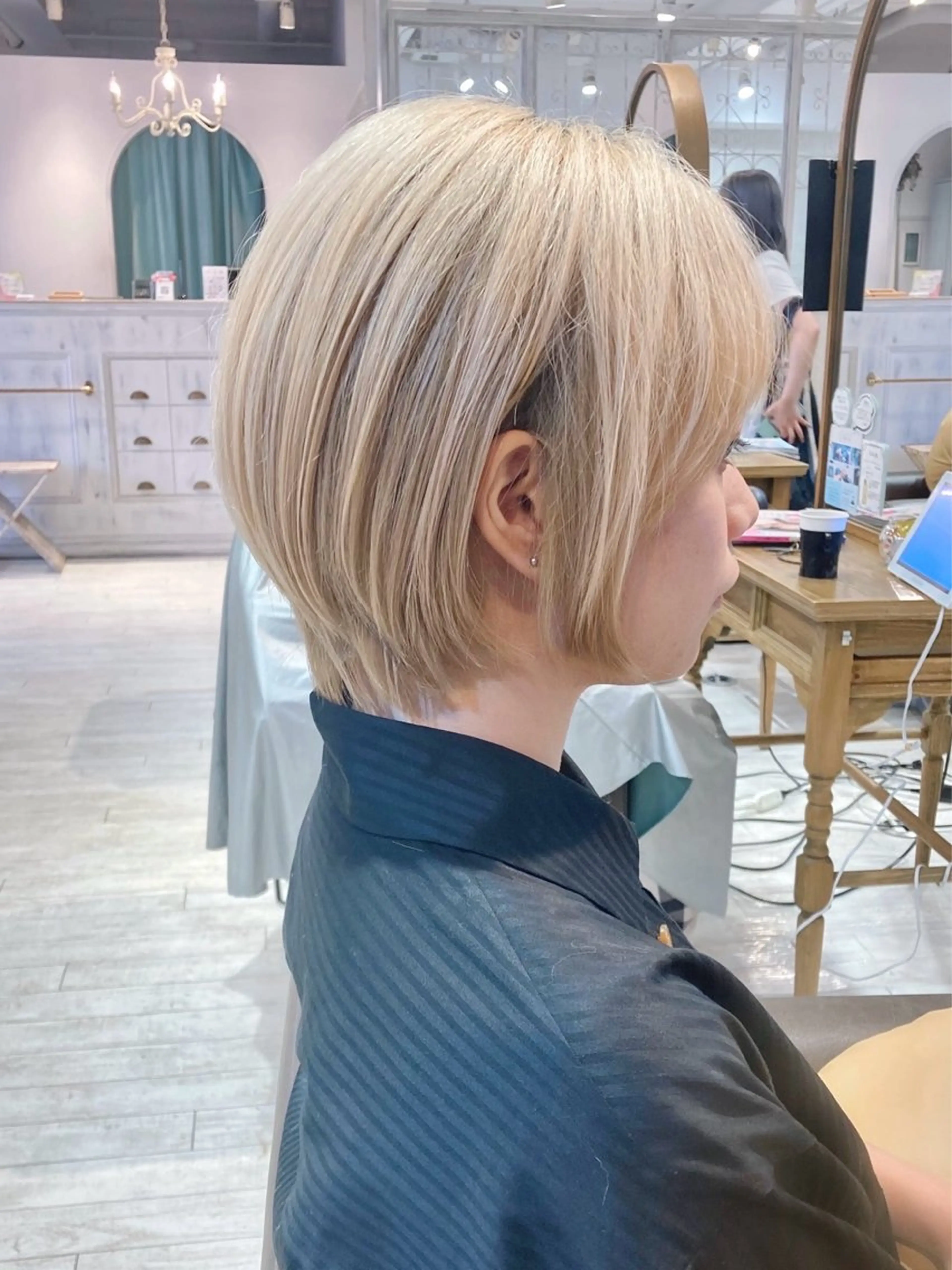 ショート ボブ ショートヘア レイヤー/メンズ 竹田凪儀のヘアスタイル