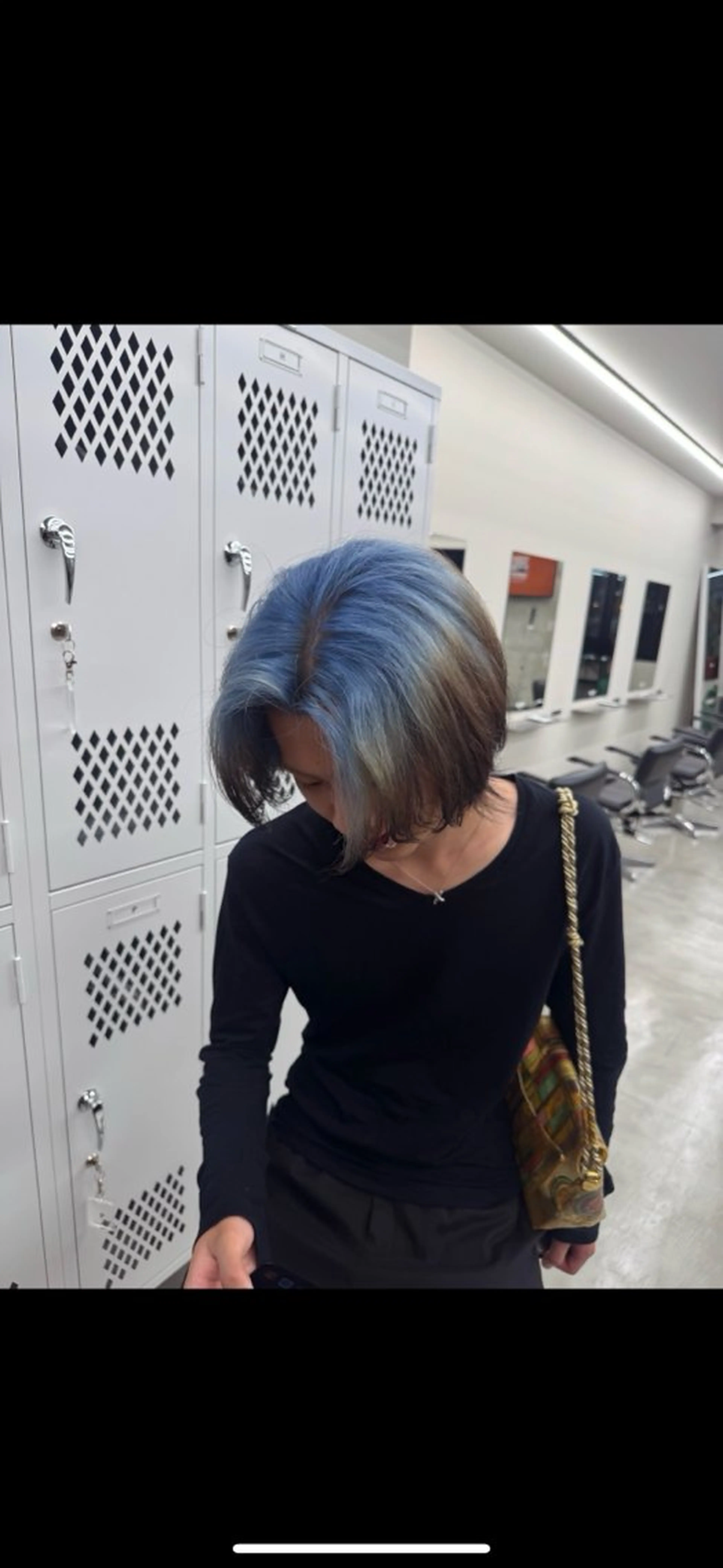 ミディアム メンズ メンズブリーチ ボブ 優菜/ メンズパーマのヘアスタイル