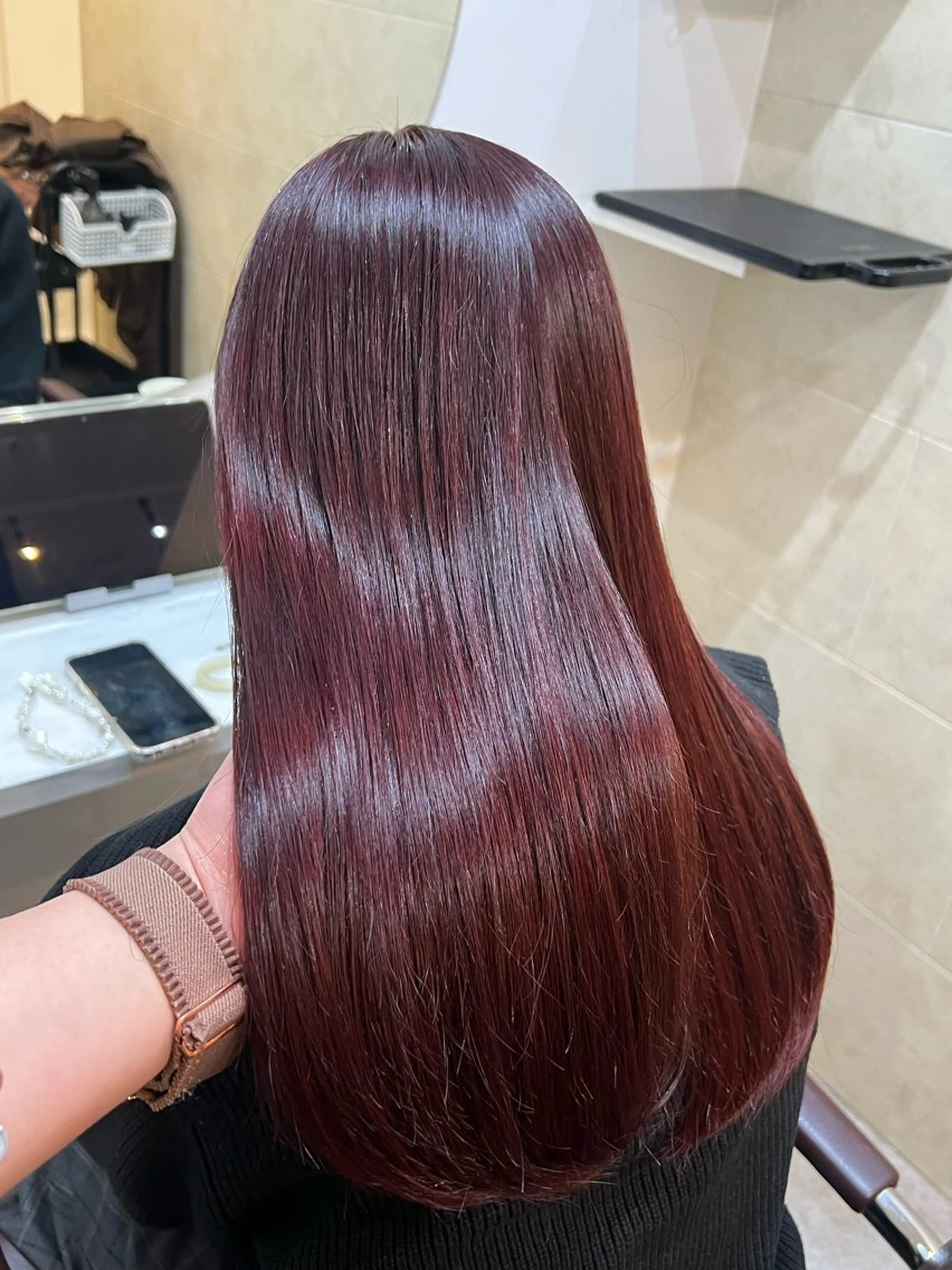 ロング カラー カット ヘアカラー トリートメント ヘッドスパ 全席個室　暖色カラー Zina松園優香🌸のヘアスタイル