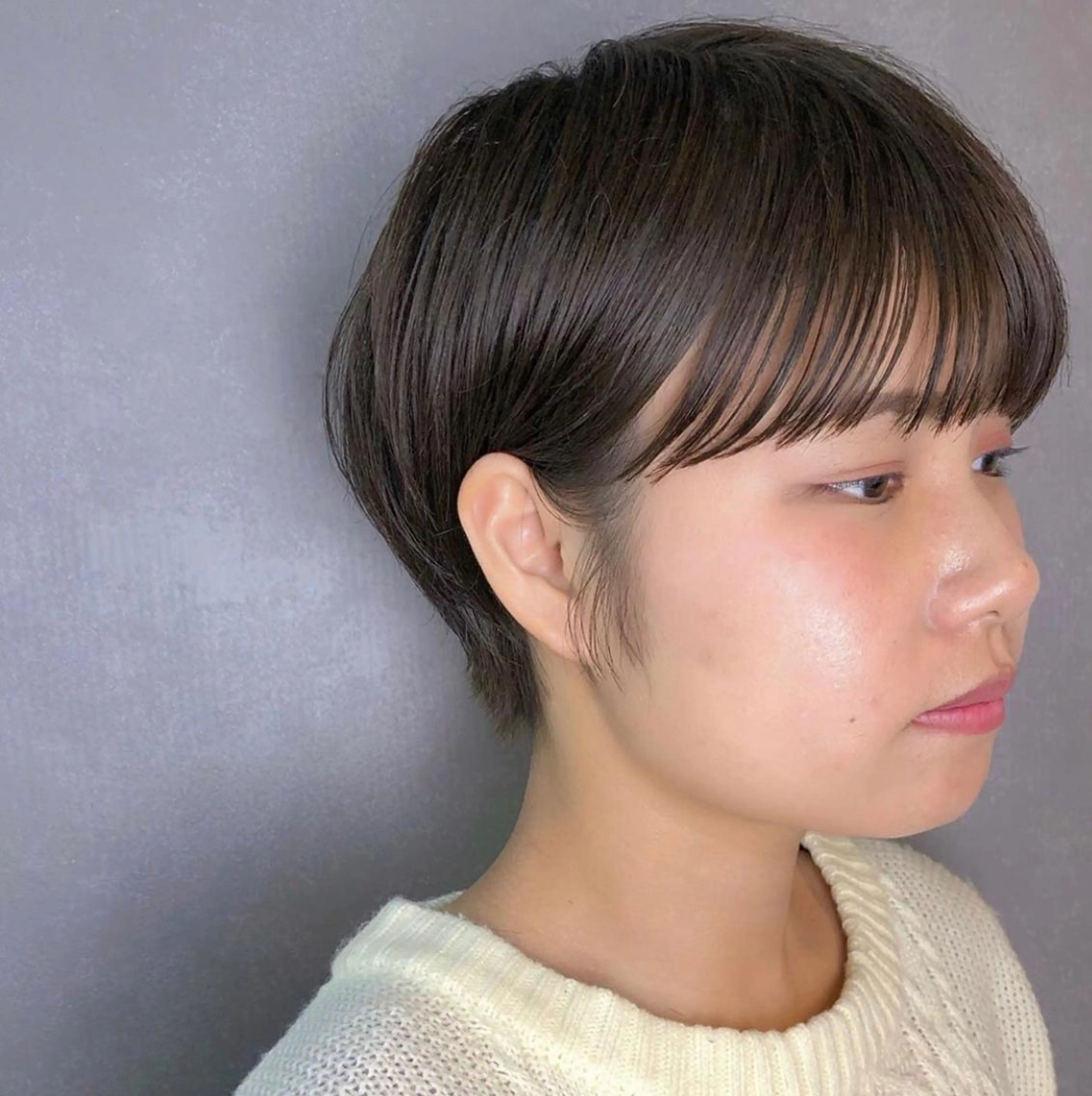 ショート ショートヘア カット 縮毛矯正 トリートメント SALON WORK STATION所属・ボブ♡柔らかいカラー 實松栞理のヘアスタイル