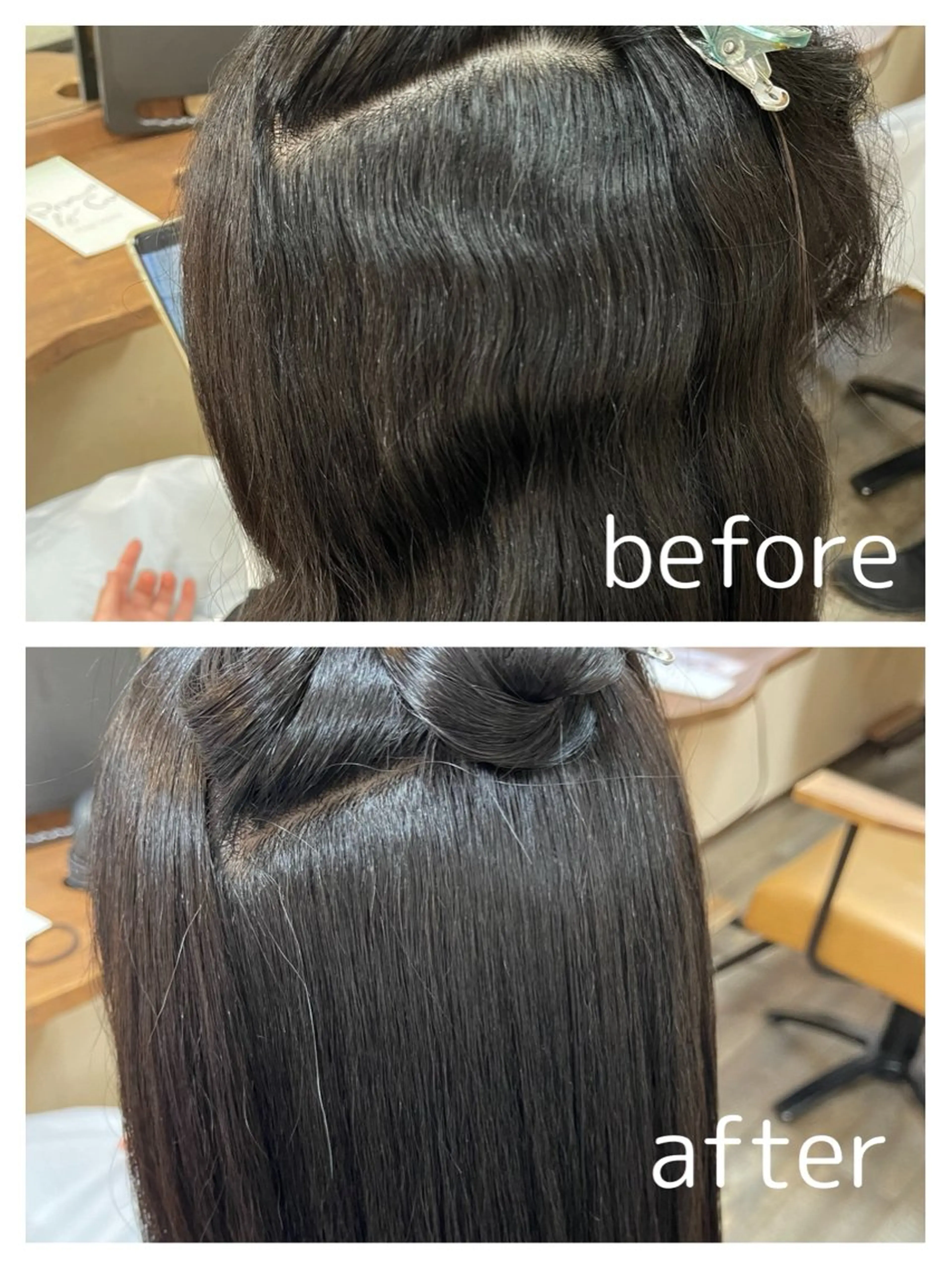 ロング 縮毛矯正 磧本 祐里恵のヘアスタイル