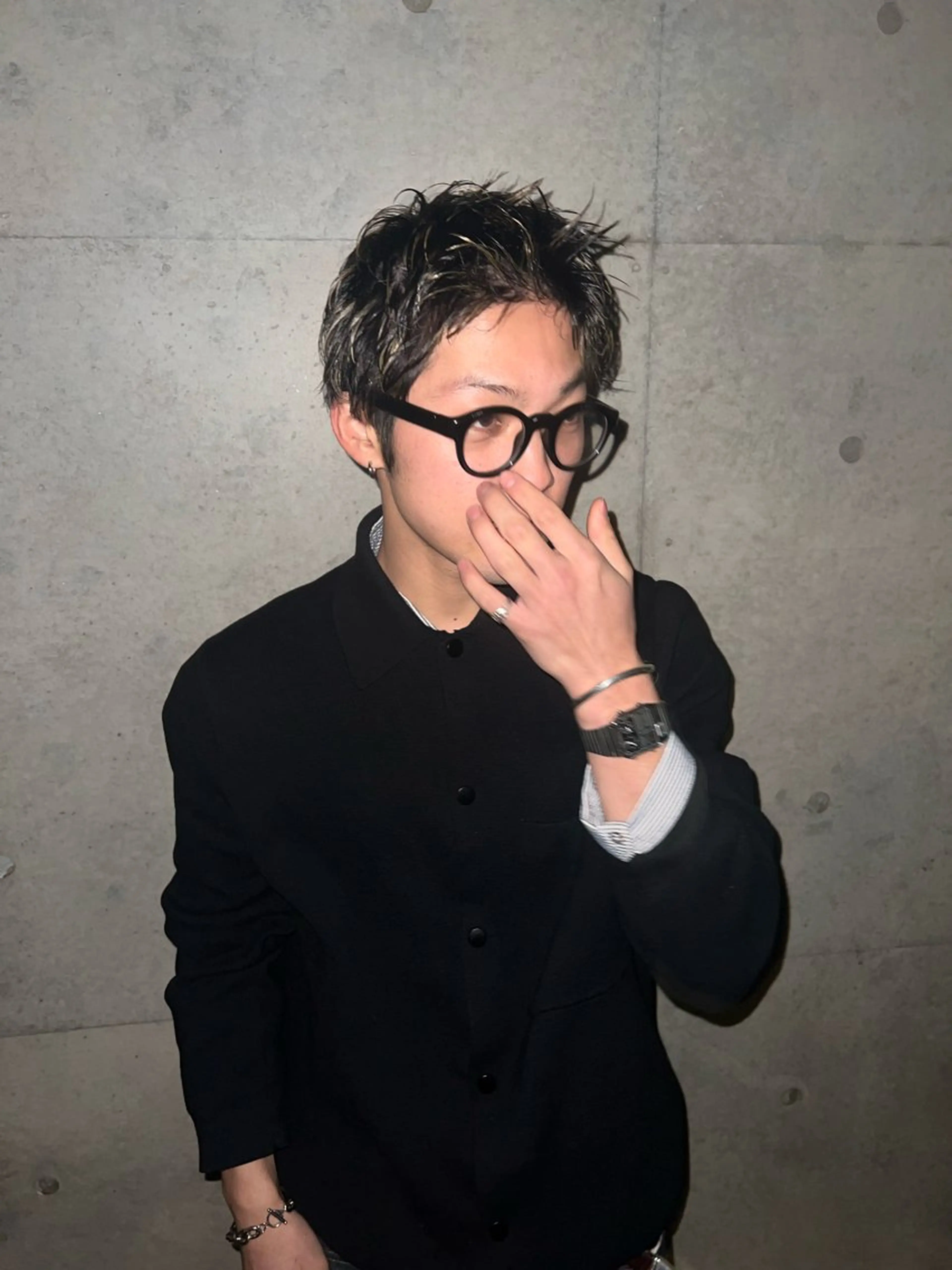 ショート カラー メンズ メンズハイライト スパイキーショート ハイライトカラー ハイライト ショートヘア amie蒲田西口店 【アミ】KoKiのヘアスタイル