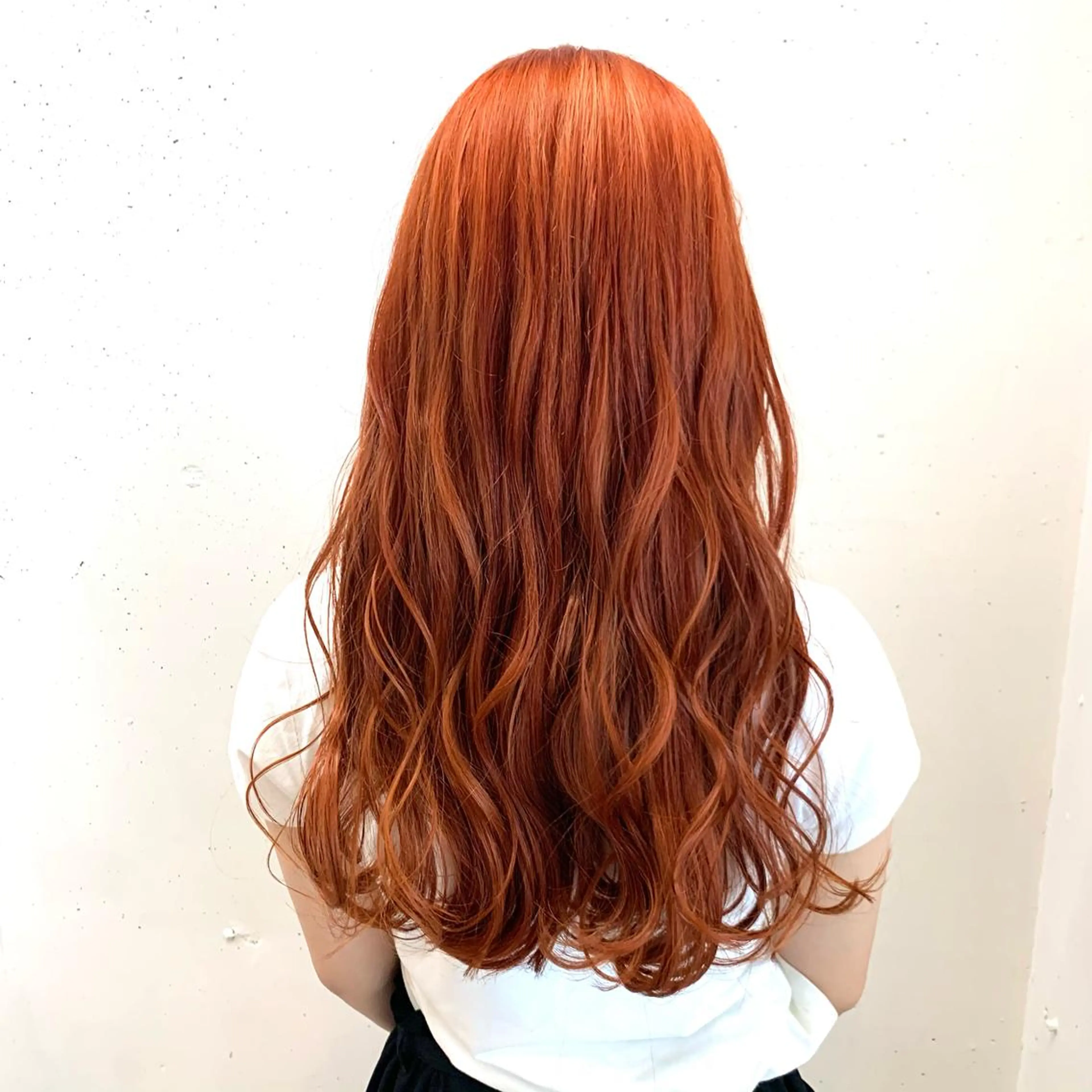 ロング カラー ヘアアレンジ ベージュカラー オレンジ オレンジベージュ マツオカ マコのヘアスタイル