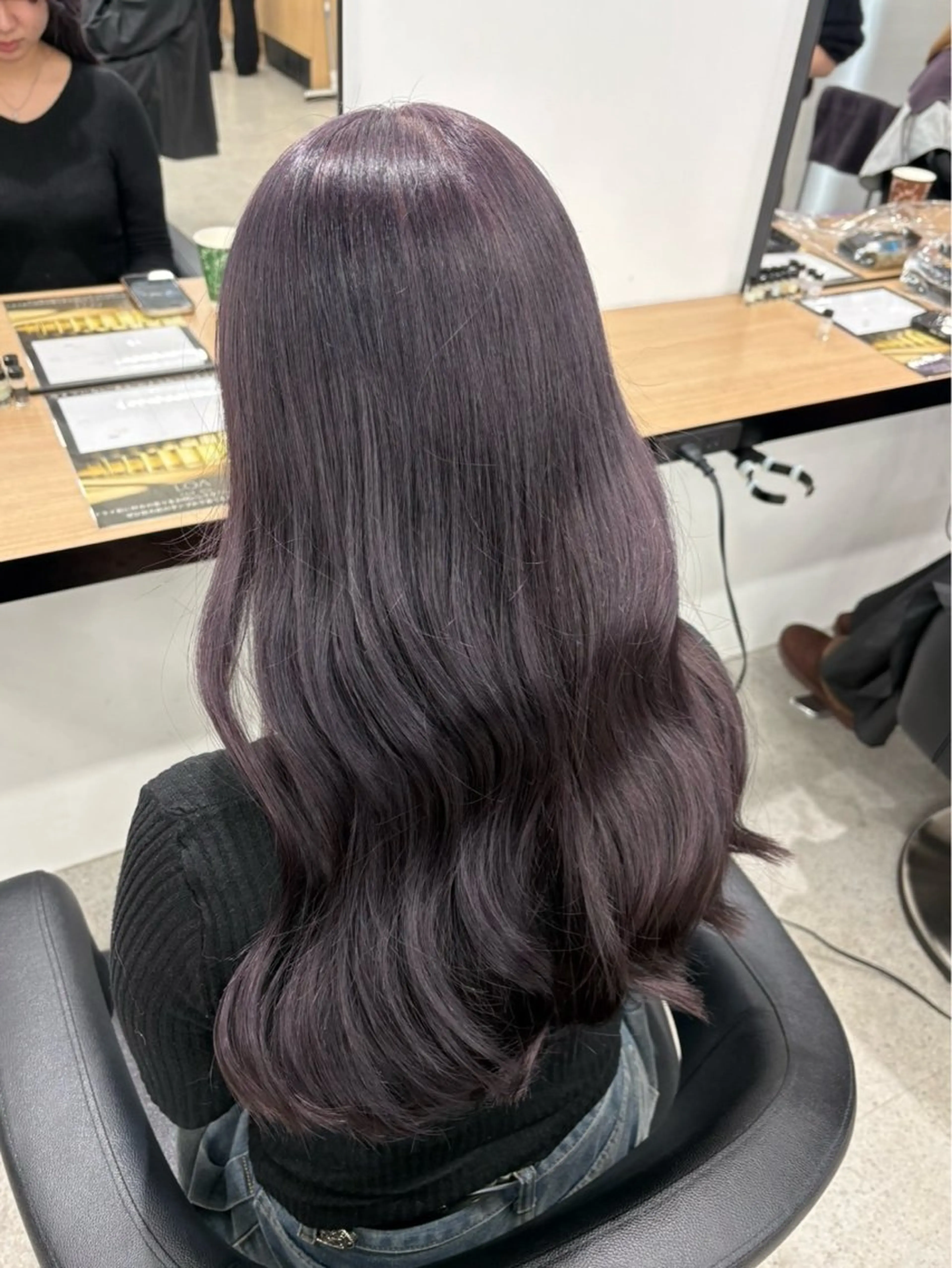 ロング ヘアカラー miku/ラベンダー 透明感カラー🪻❤︎のヘアスタイル