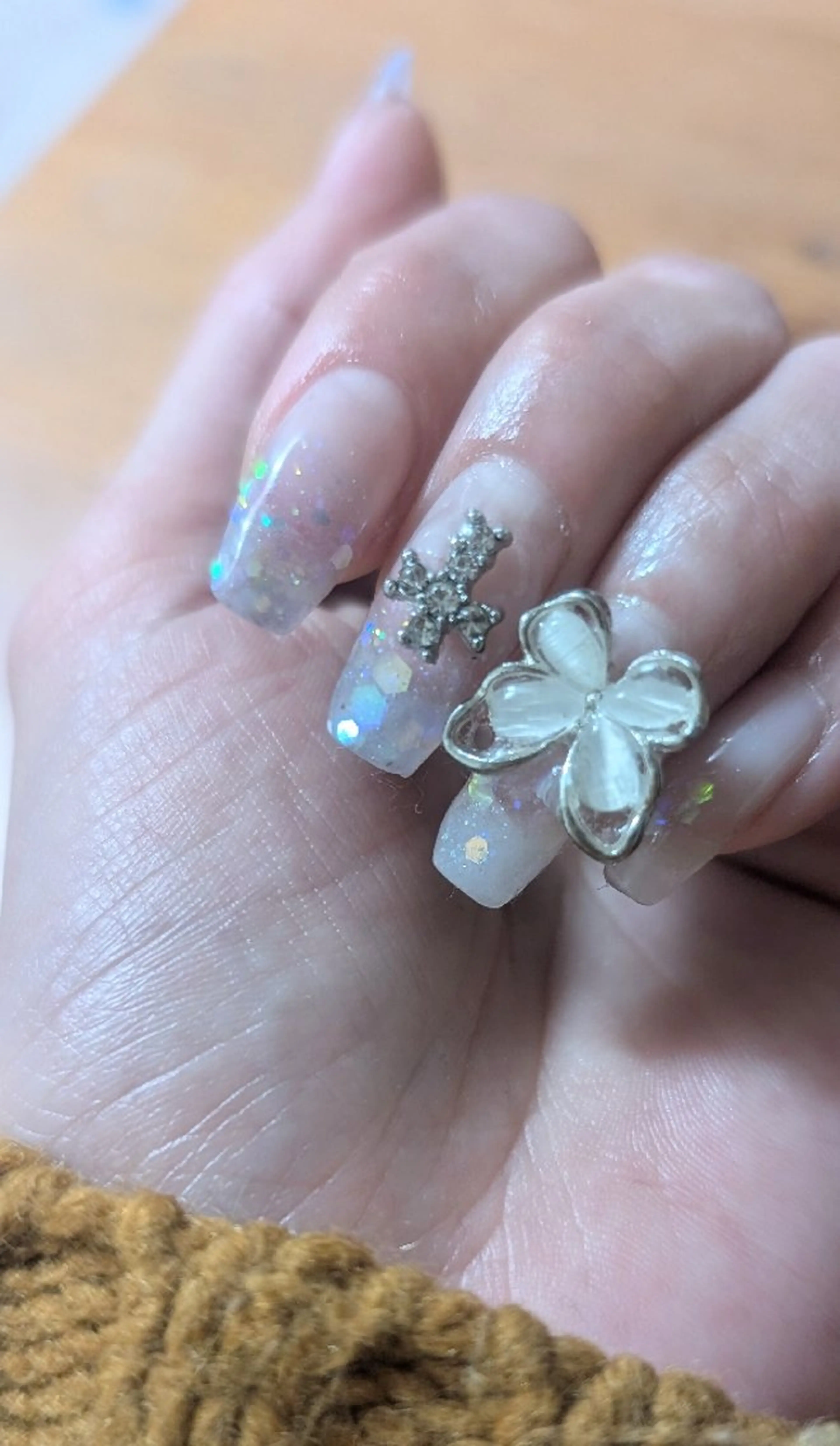 ネイル 長さ出し スカルプネイル NailSalon Ne-Neのネイルデザイン