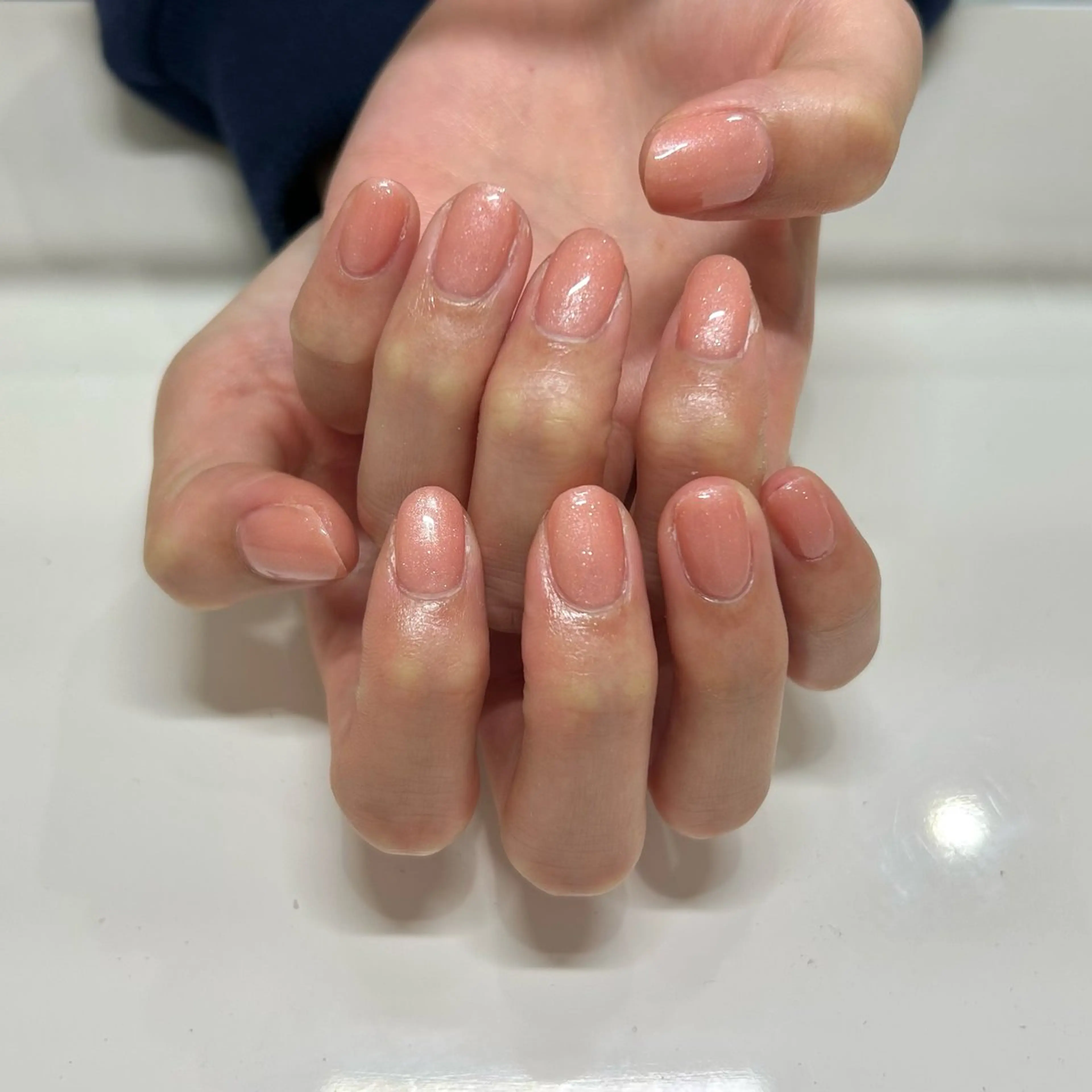 ネイル ラメ(グリッター) シンプルネイル Bianca所沢店 Kawachiのネイルデザイン