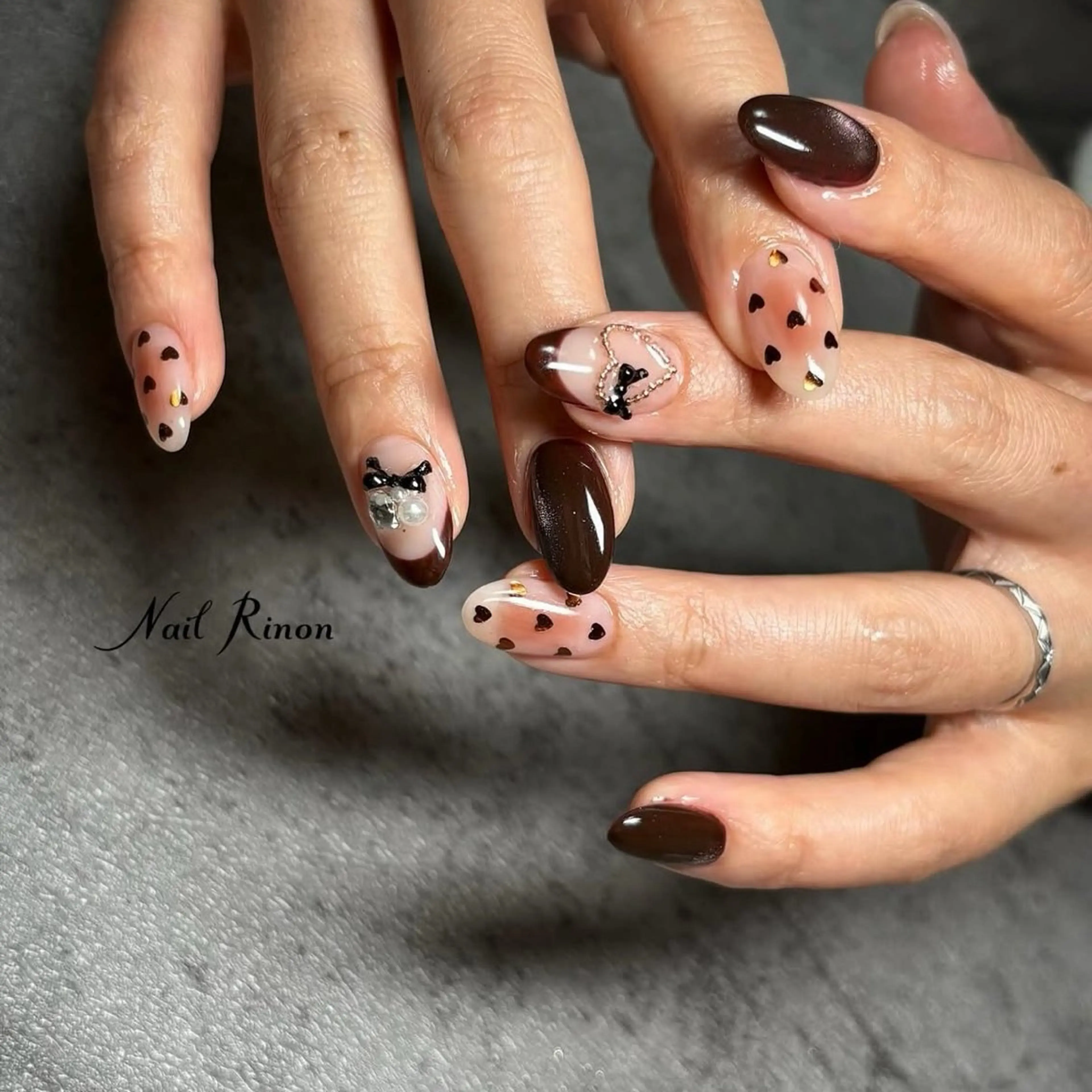 ネイル バレンタイン Nail Rinonのネイルデザイン