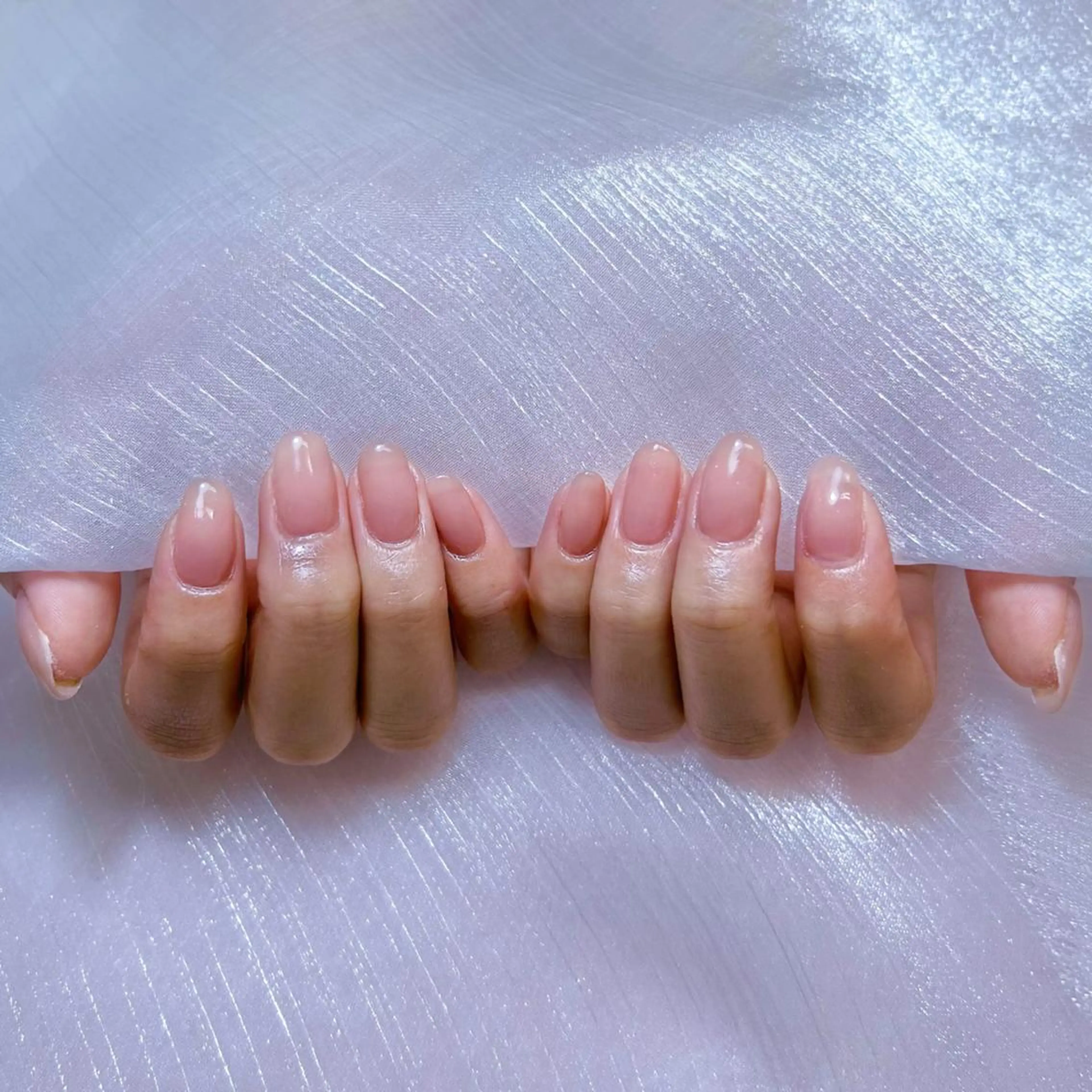 ネイル アートネイル オーロラネイル ガーリー キラキラネイル 韓国ネイル ハンドネイル Leah 💅のネイルデザイン