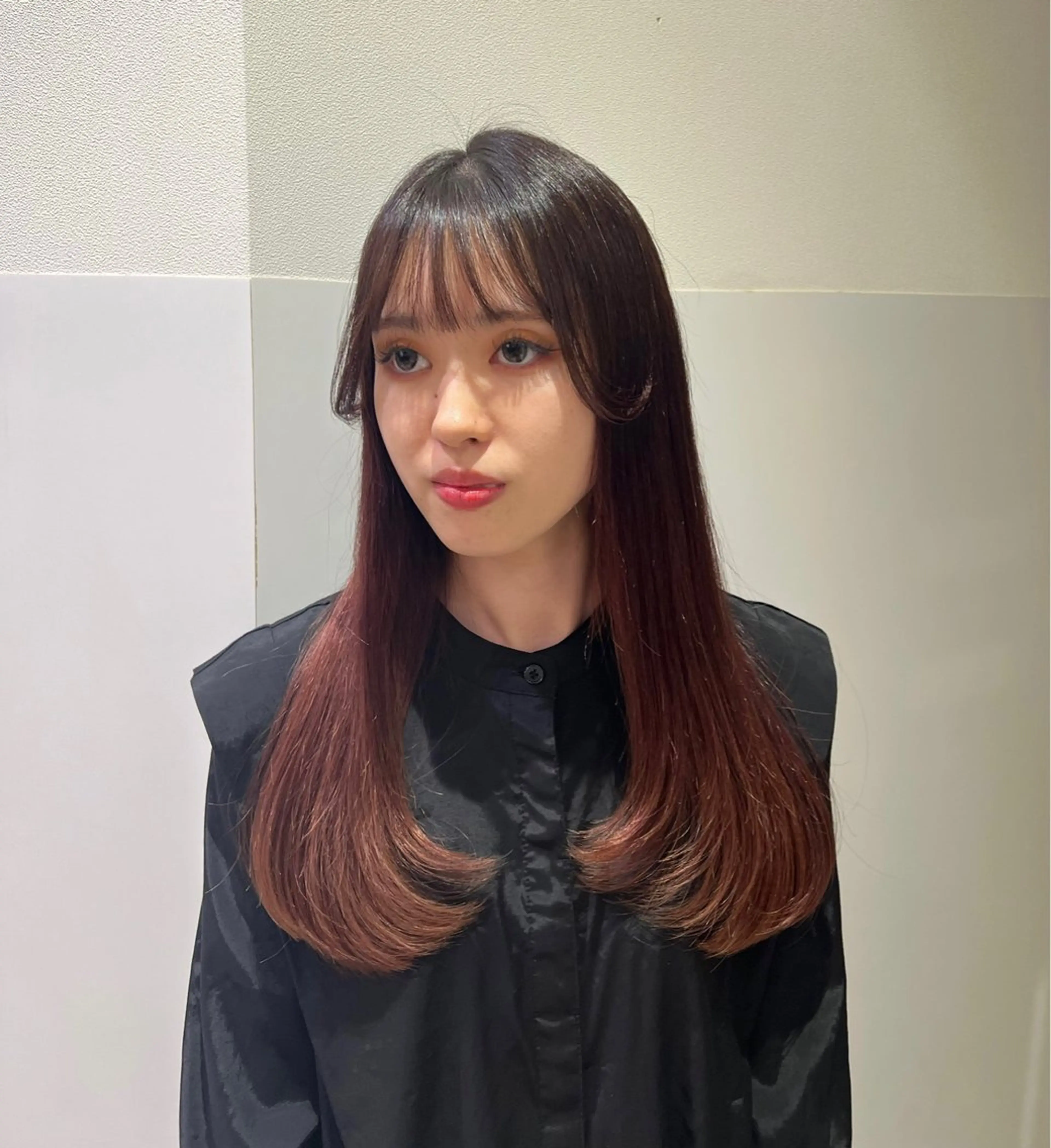 ロング カラー カット ヘアカラー トリートメント 🩷渋谷/韓国レイヤ ー/透明感Sayaのヘアスタイル