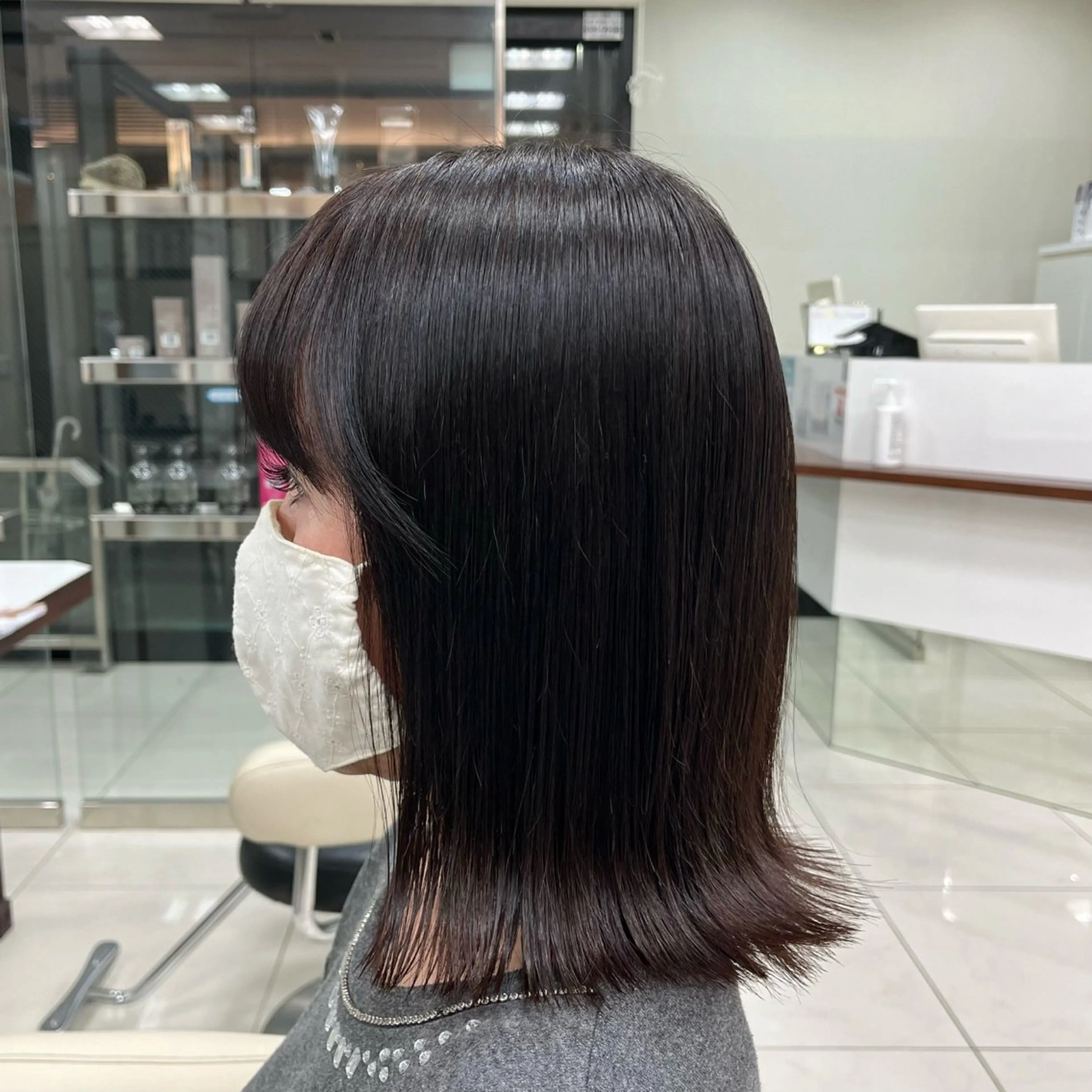 ミディアム 店舗指名No.1 吉岡　弘のヘアスタイル