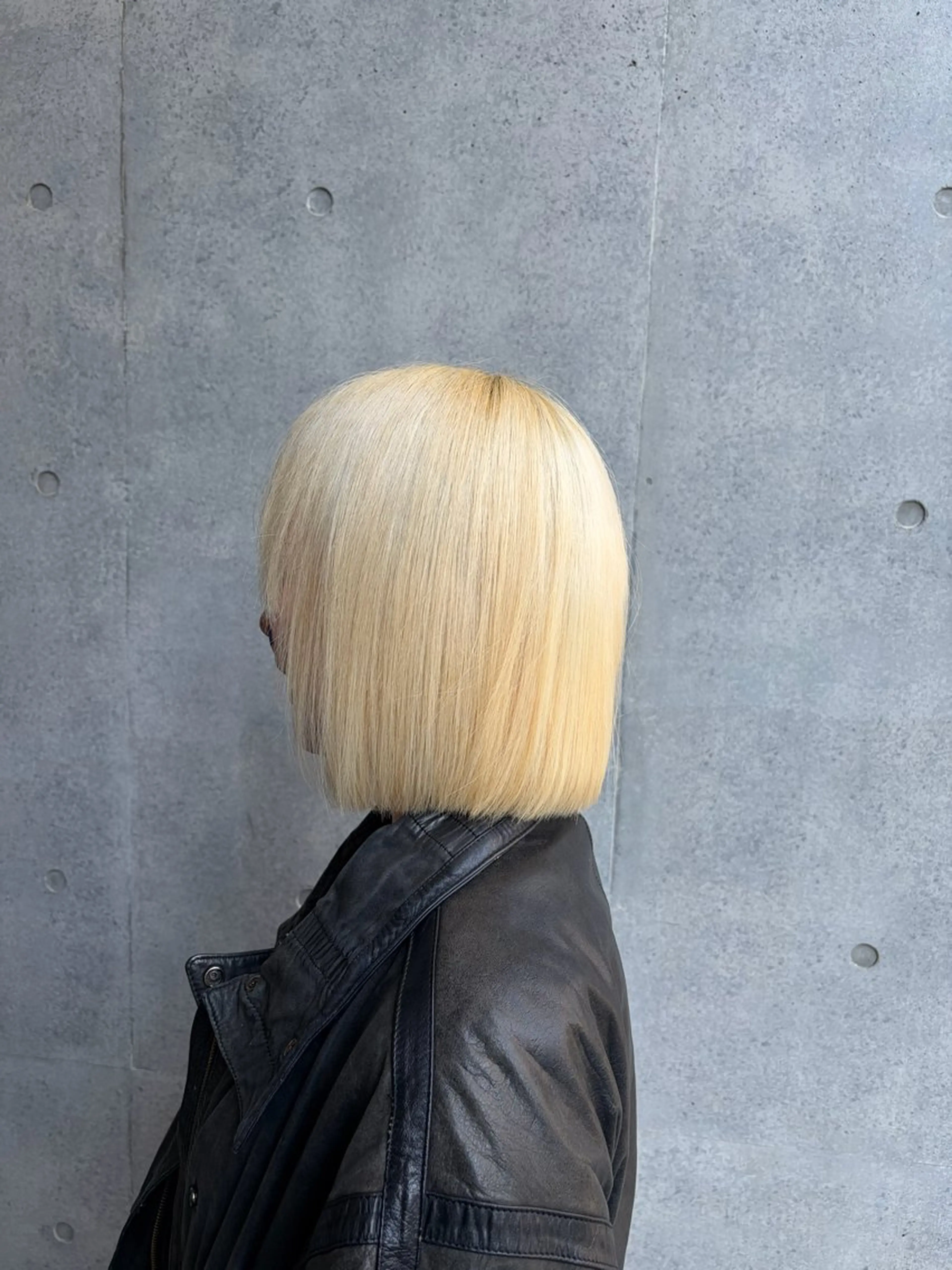 ミディアム カット 韓国風/艶髪/縮毛/ ストレート/もえかのヘアスタイル