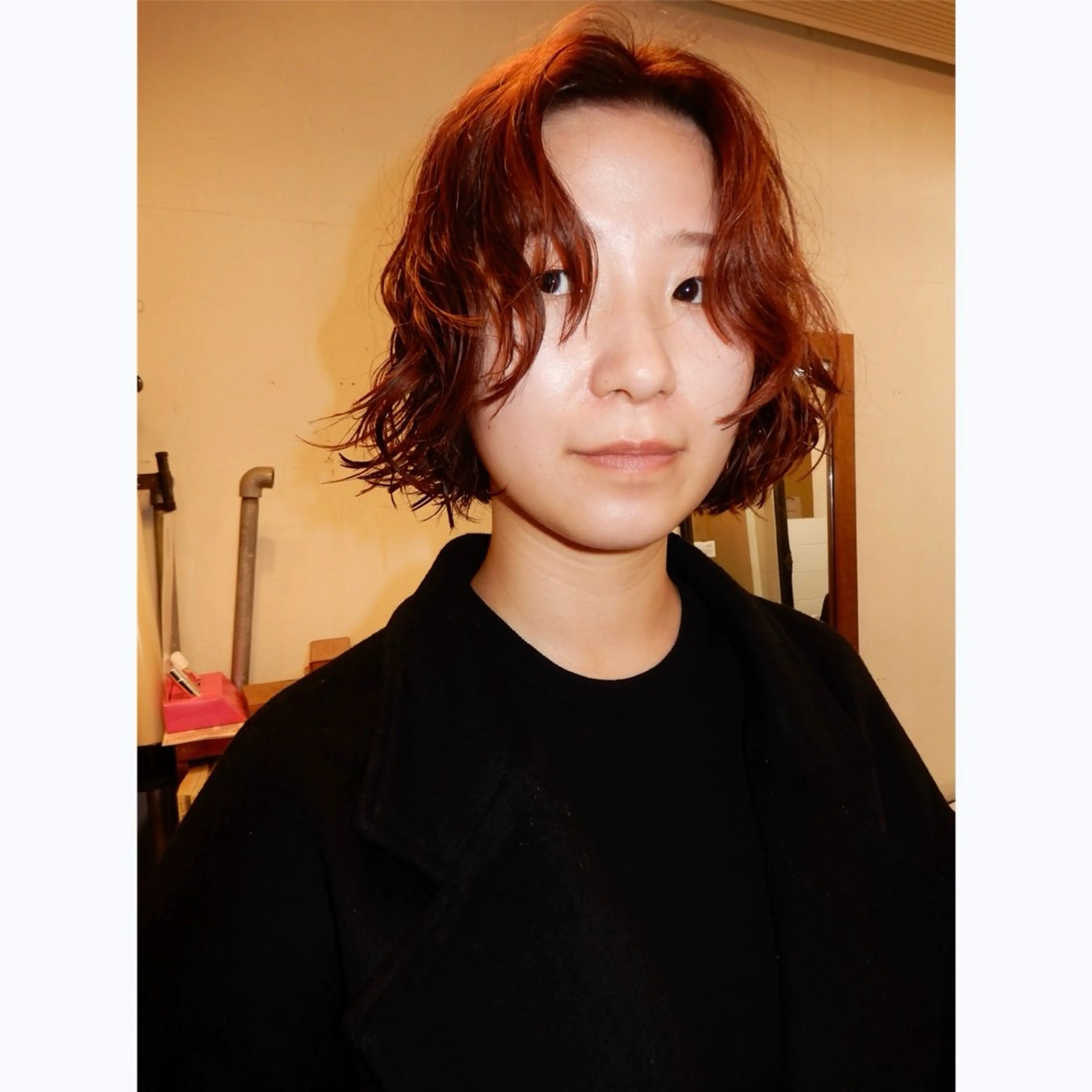 ショート カラー パーマ カット パーマ デザインカット🎨 ボブ🫟おざきのヘアスタイル