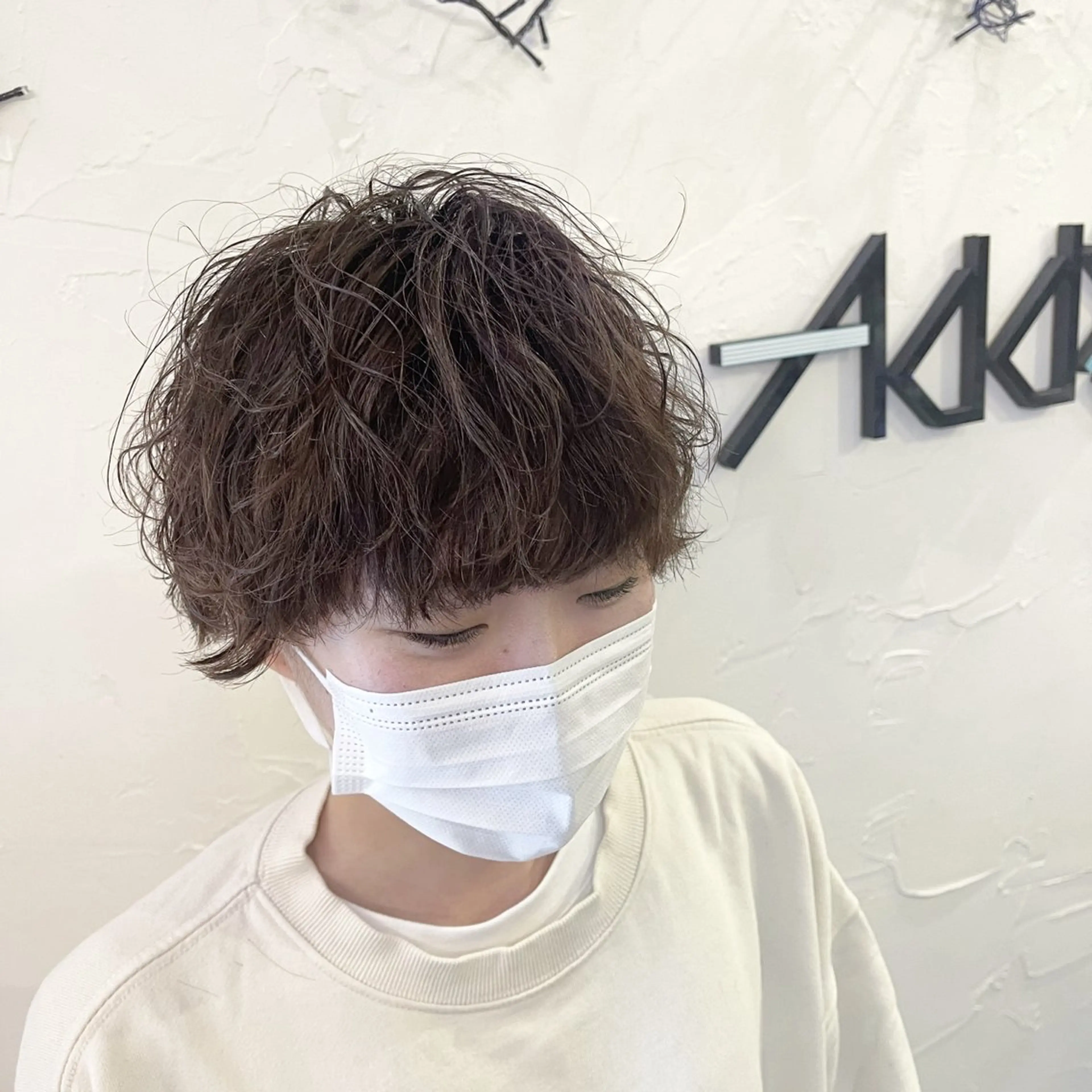 ショート カラー パーマ ヘアアレンジ カット パーマ Add9 柳田健登のヘアスタイル