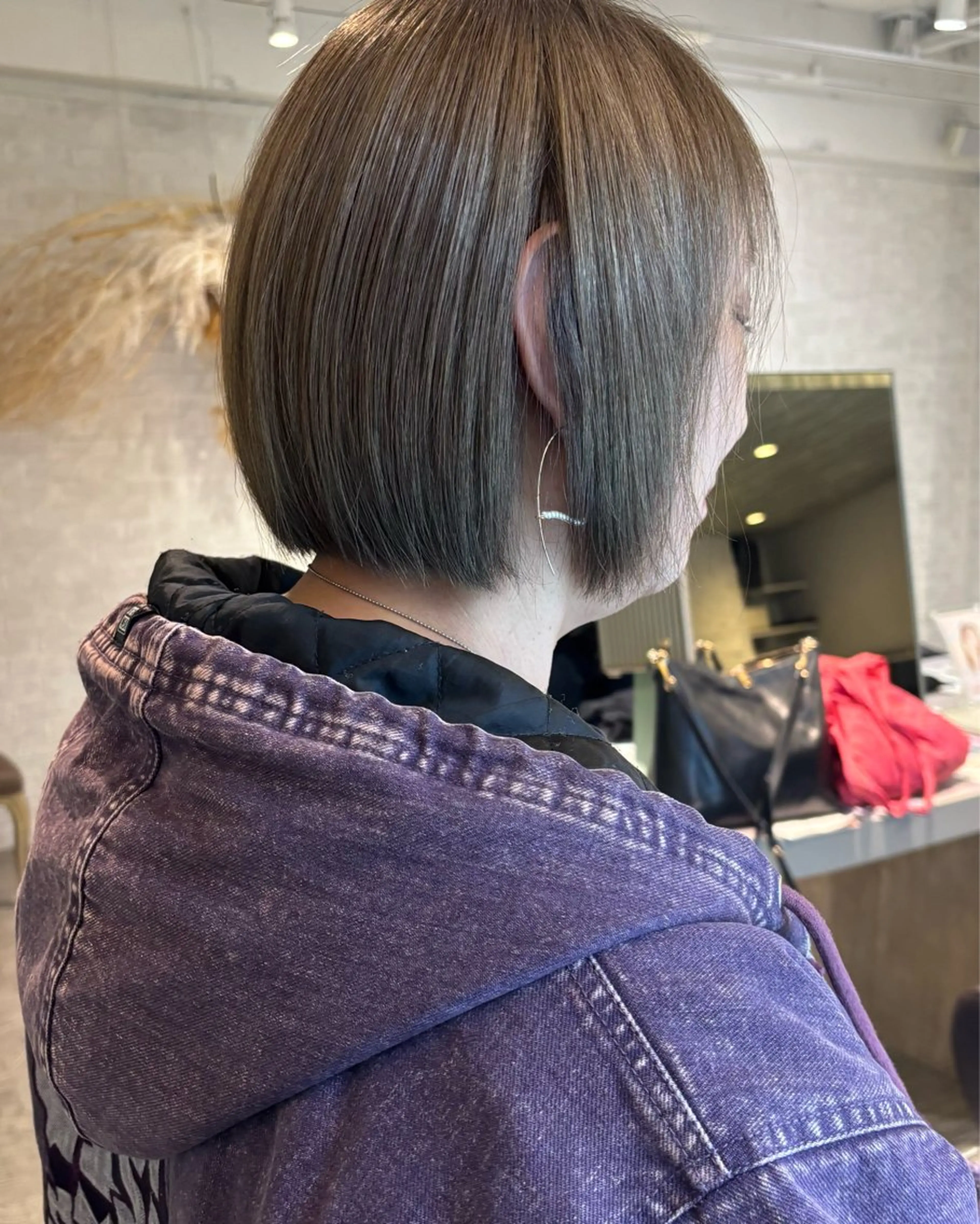 ショート ボブ カット ボブぷる艶🌈 艶髪矯正✨遠藤龍雅のヘアスタイル