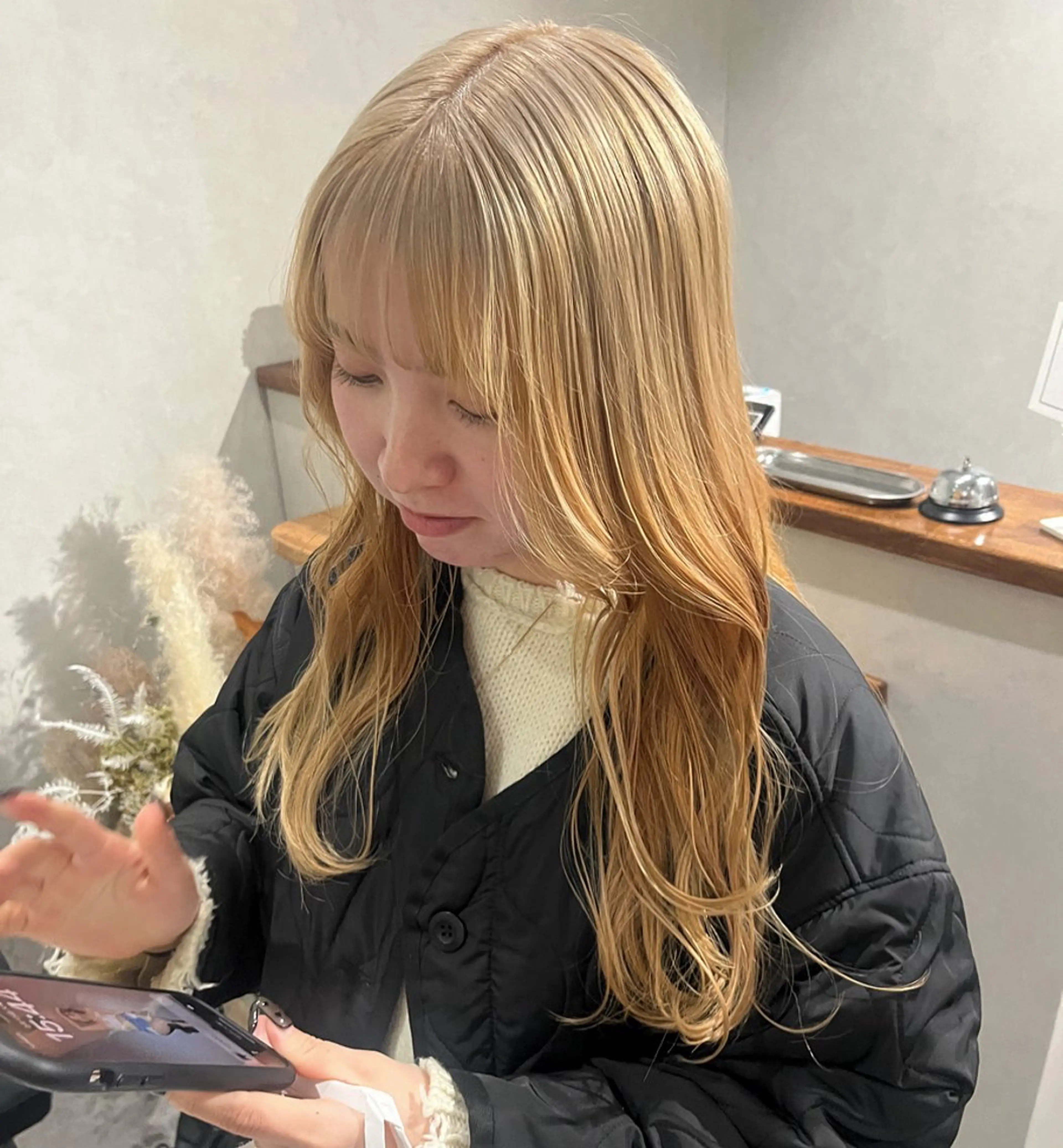 セミロング カット ヘアカラー トリートメント Yurina 💖透明感カラー💖のヘアスタイル