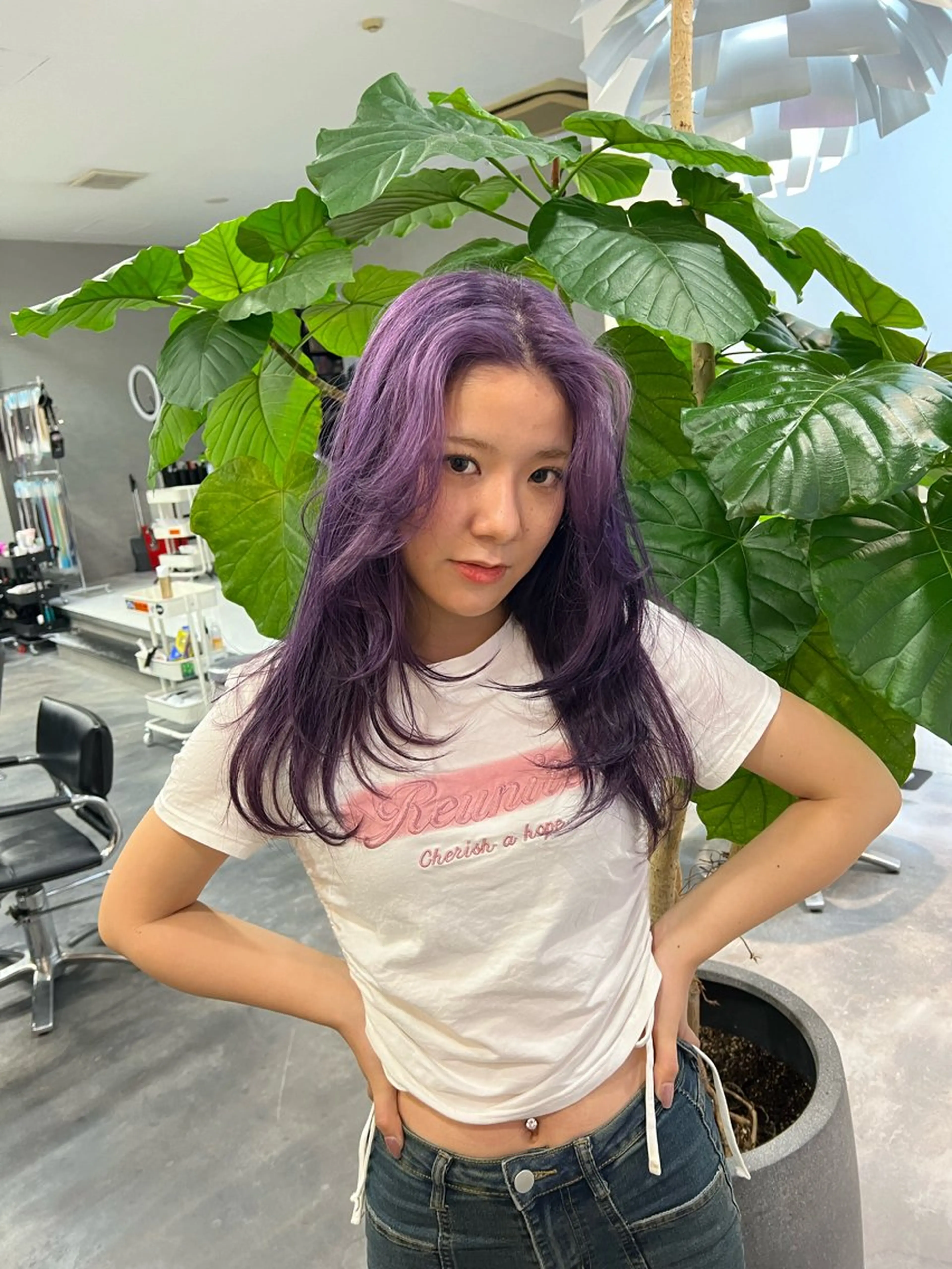ロング レイヤーカット RITZY ヒヨリのヘアスタイル
