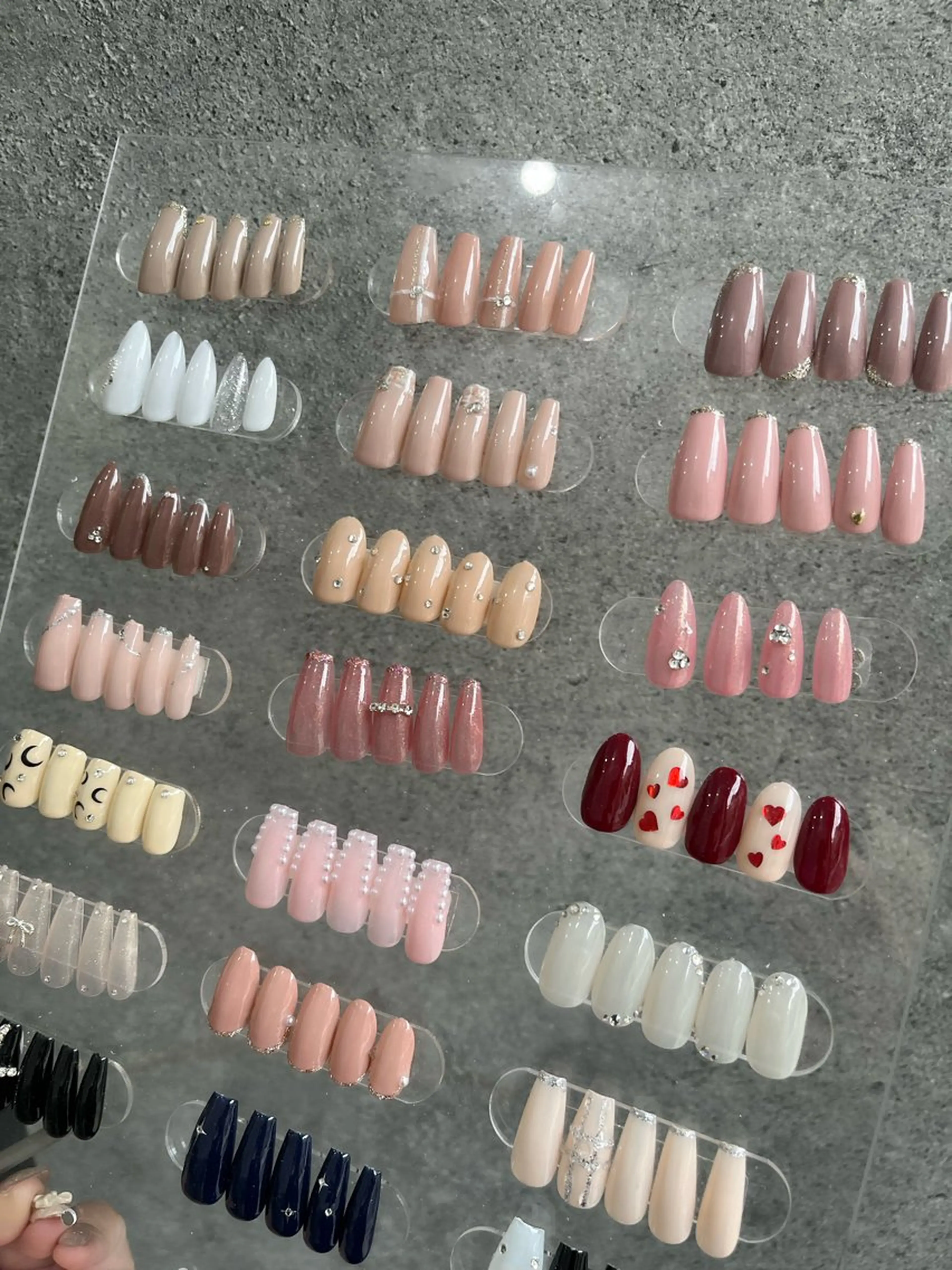 強度★★★長さ出しシンプルネイル(30種類)の写真