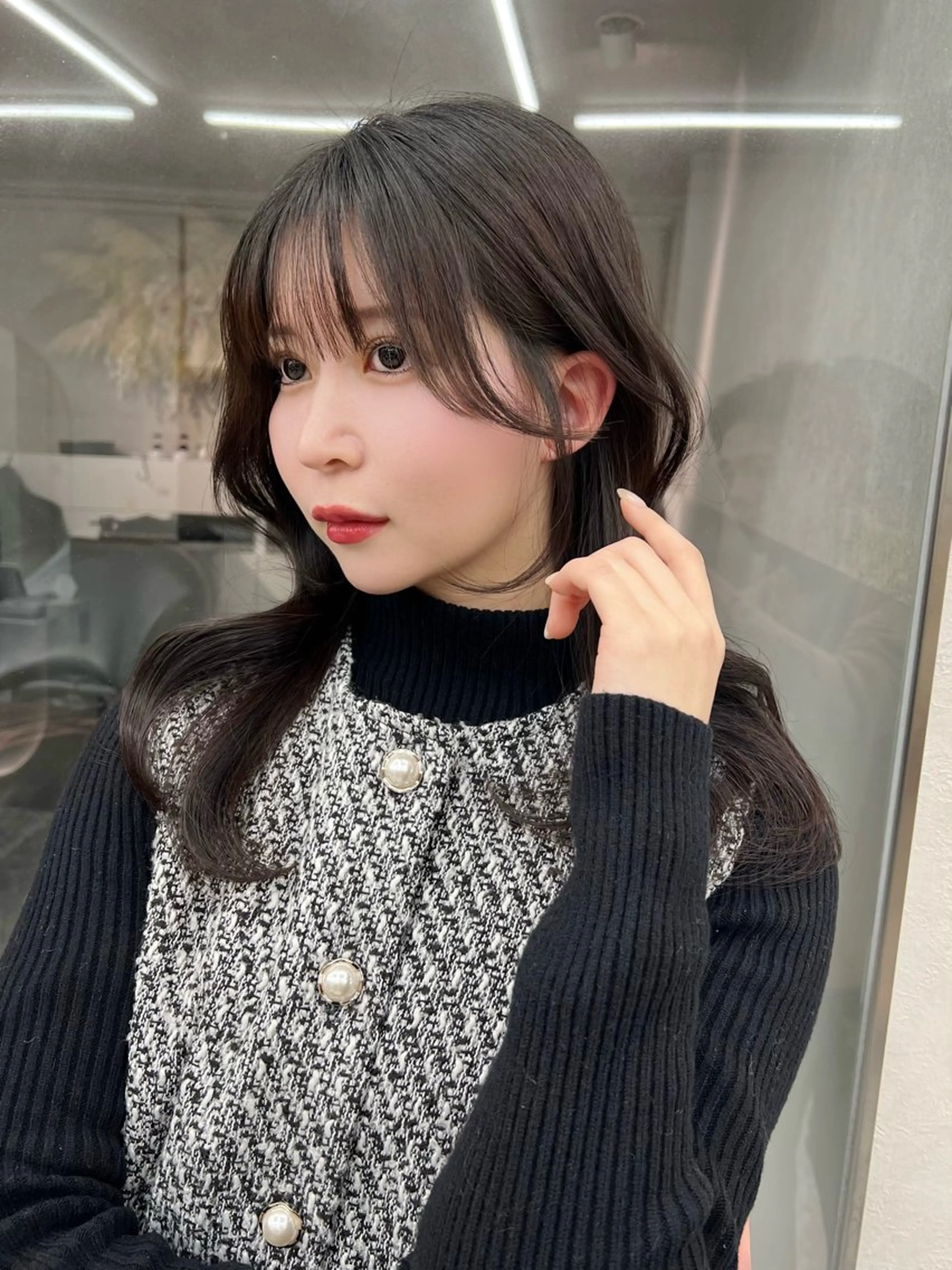 ロング カット ヘアカラー トリートメント 博多ベージュ 🐻松井傑のヘアスタイル